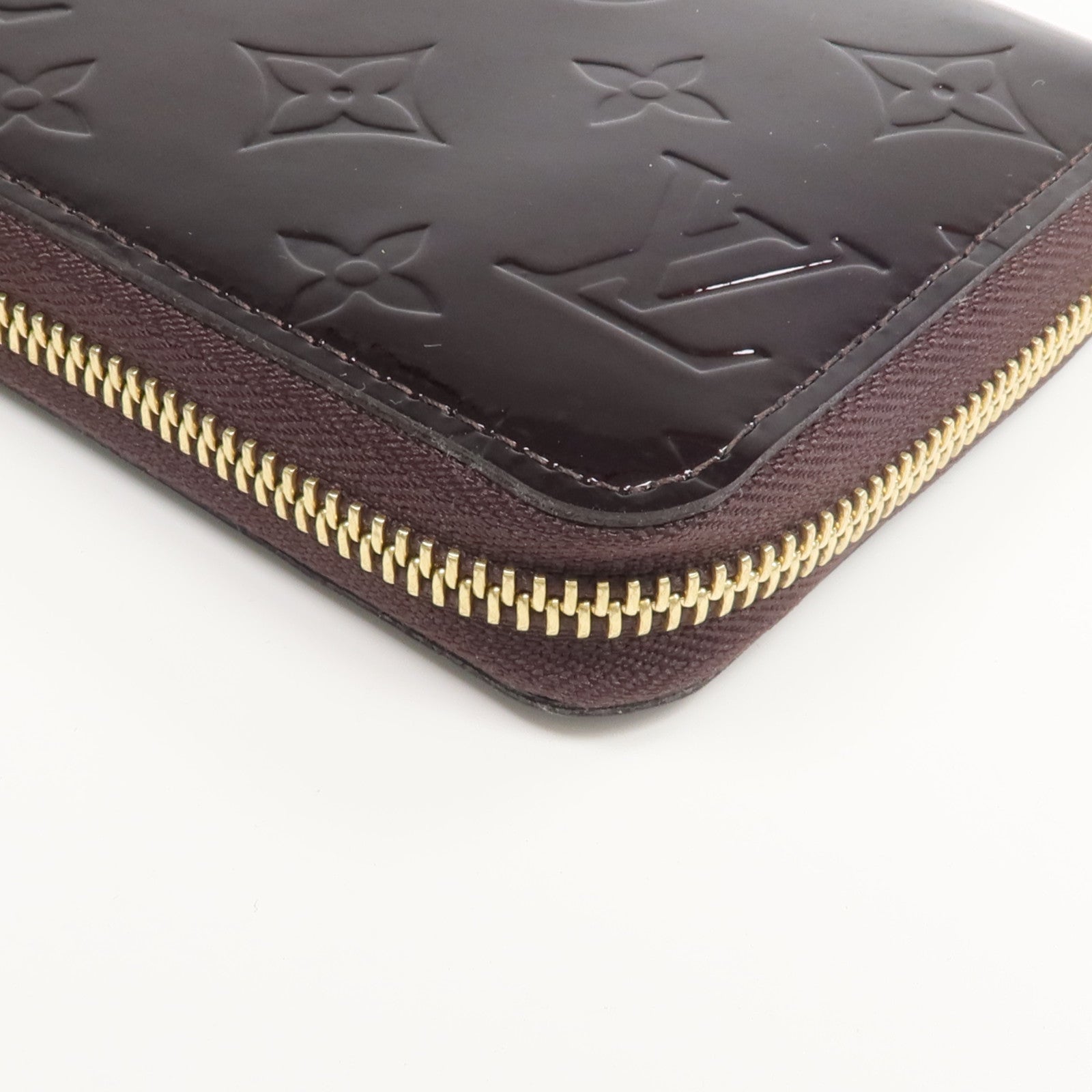 LOUIS VUITTON Monogram Vernis Zippy Long Wallet長錢包Amarante