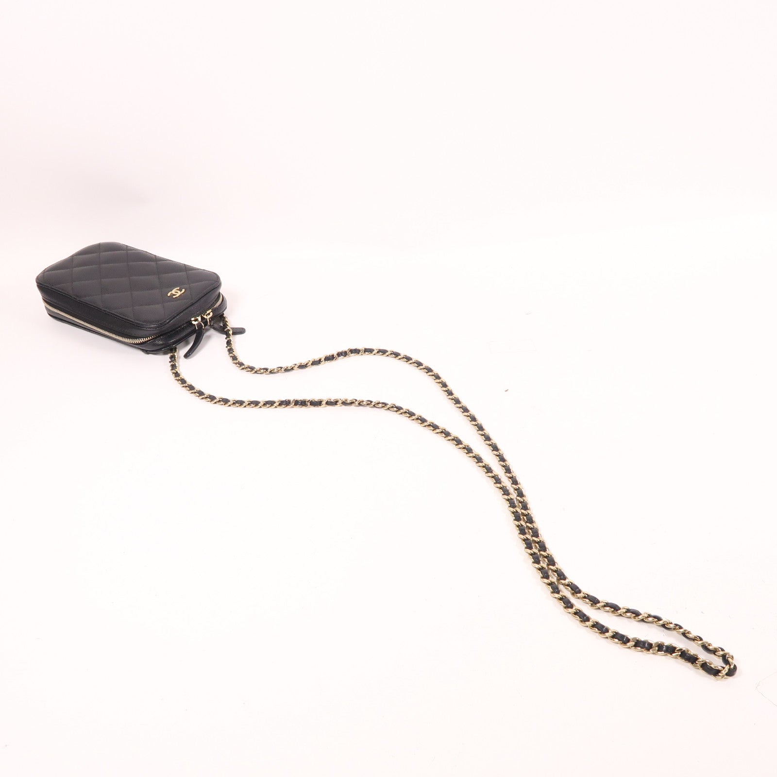 CHANEL 【激減優惠】牛皮皮革Shoulder Bag金扣鏈帶肩背袋