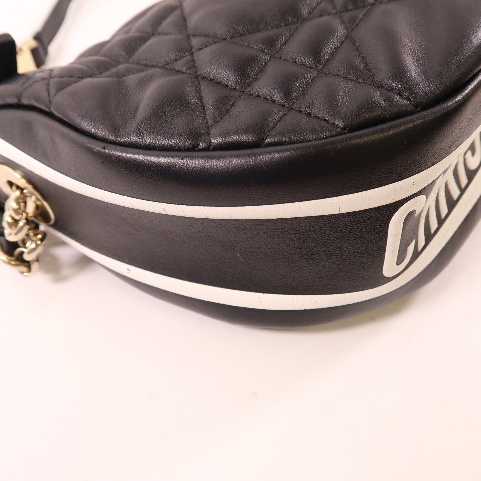 Dior 牛皮皮革Hobo Bag銀扣手挽肩背兩用袋