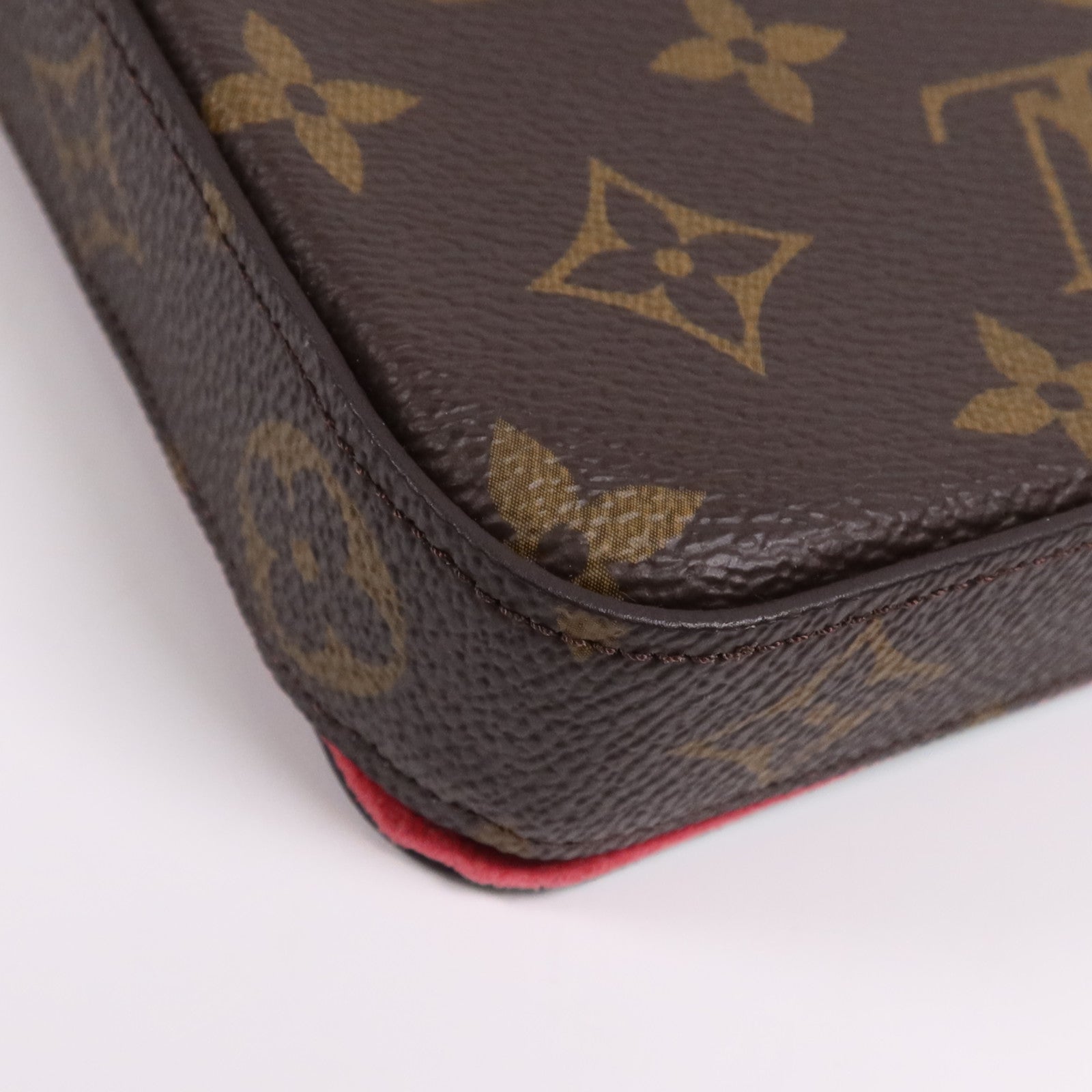 LOUIS VUITTON Monogram Felicie Pochette金扣鏈帶肩背袋