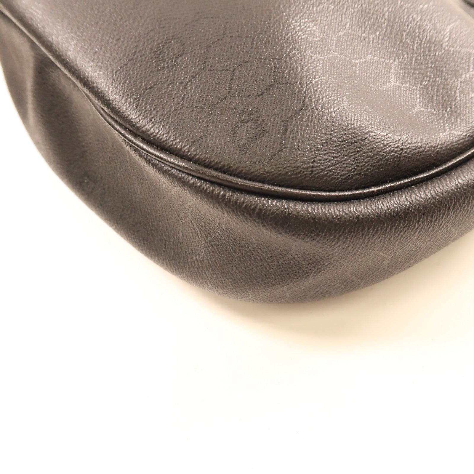 Dior GHW Vintage Shoulder Bag Calfskin Leather Black