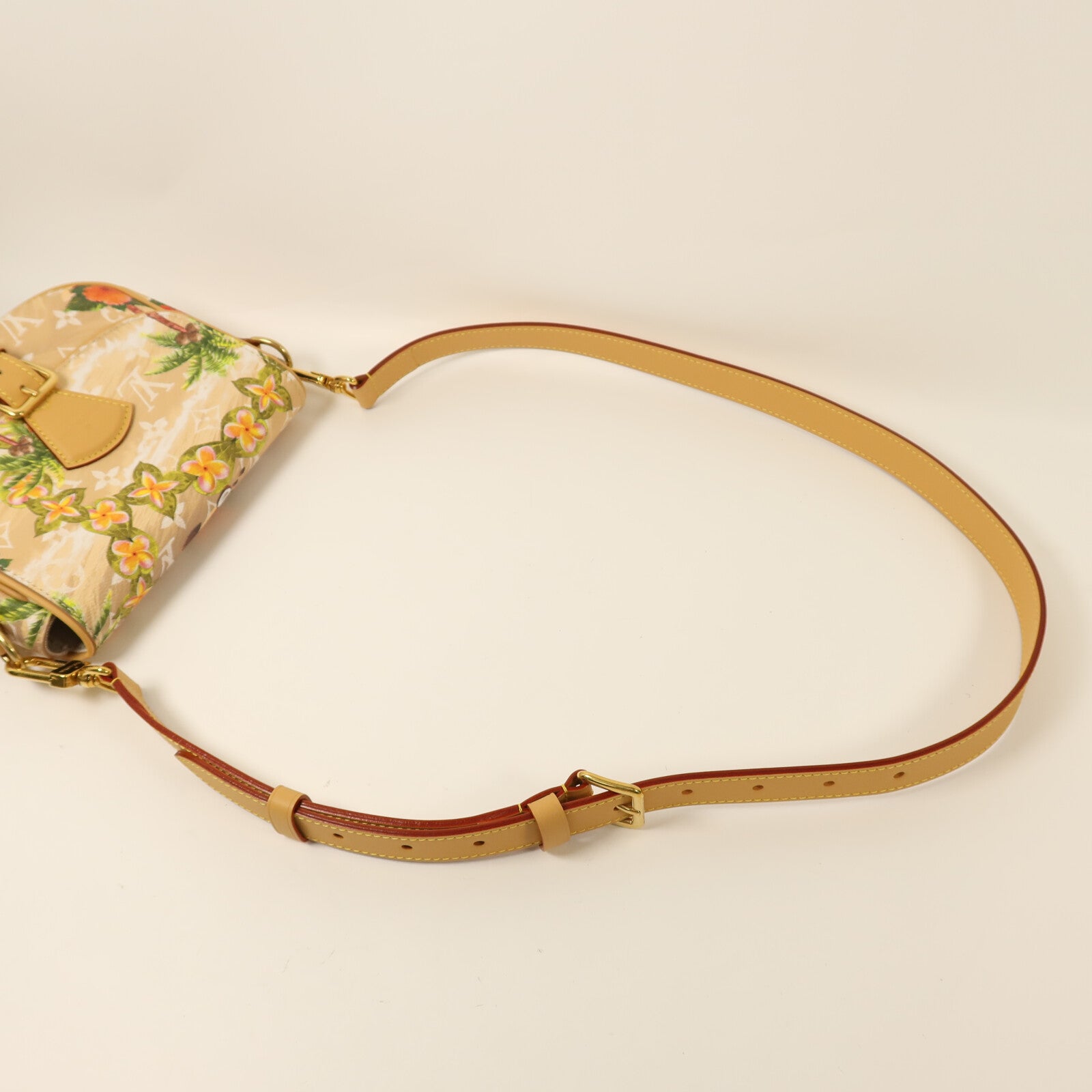 LOUIS VUITTON Monogram Surfin Sand Montsouris金扣肩背袋