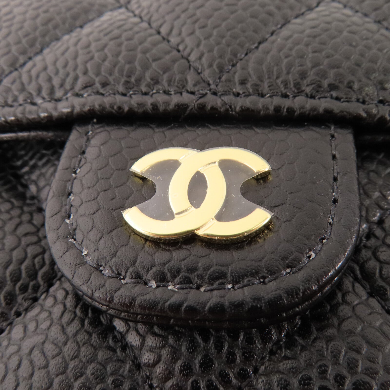 CHANEL 牛皮皮革Classic Wallet金扣短錢包