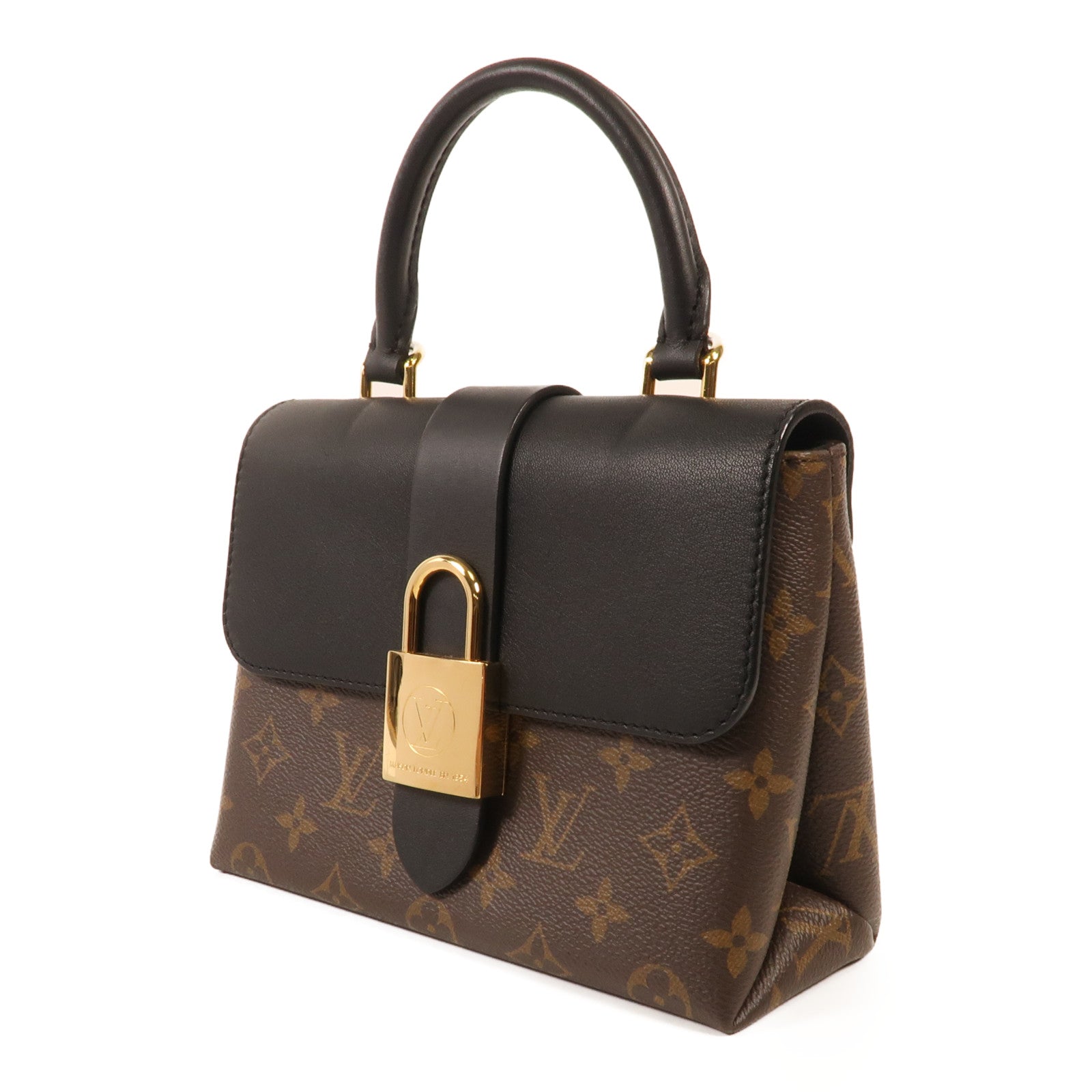 LOUIS VUITTON Monogram Locky BB金扣手挽肩背兩用袋