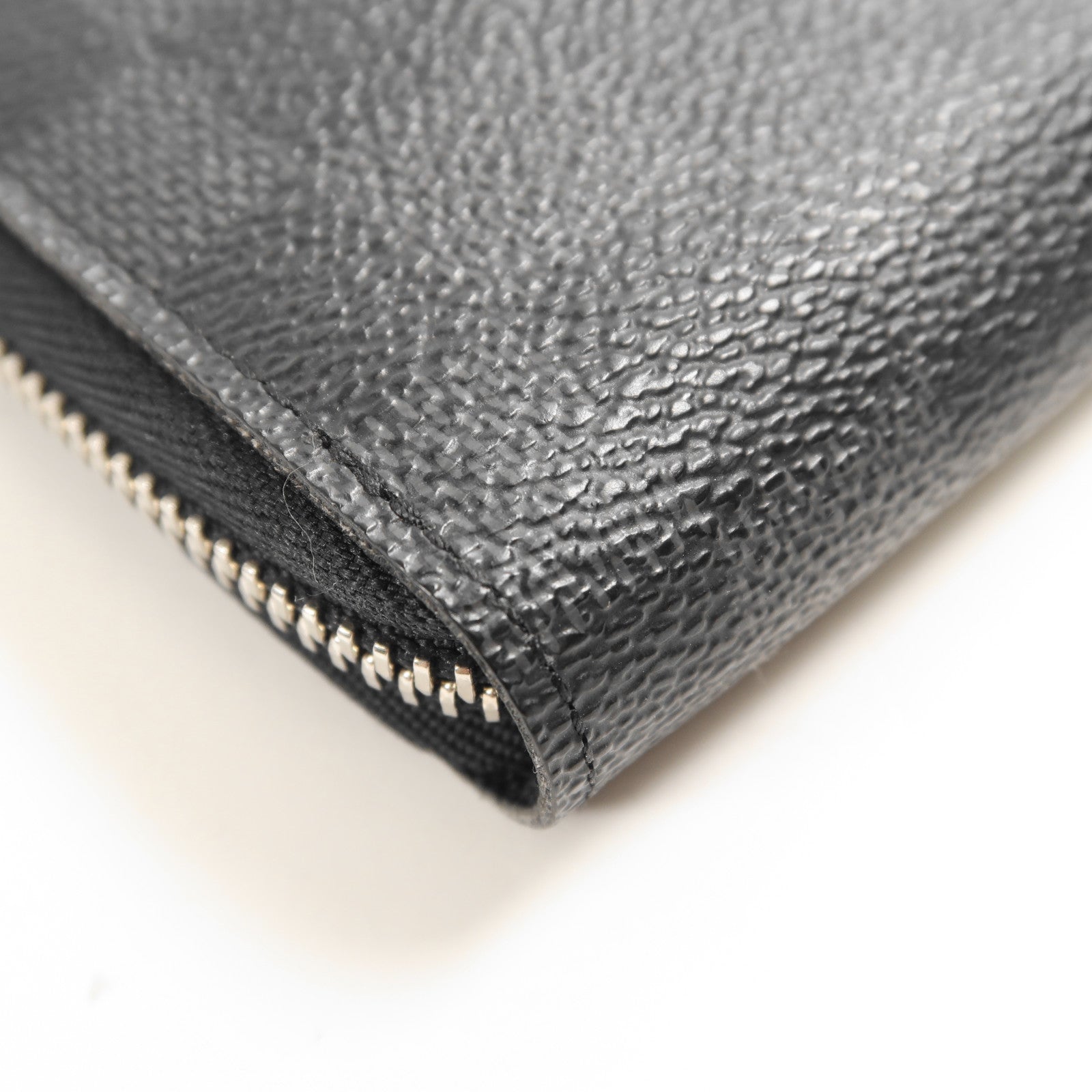 LOUIS VUITTON Damier Graphite Zippy Organizer Wallet銀扣長錢包
