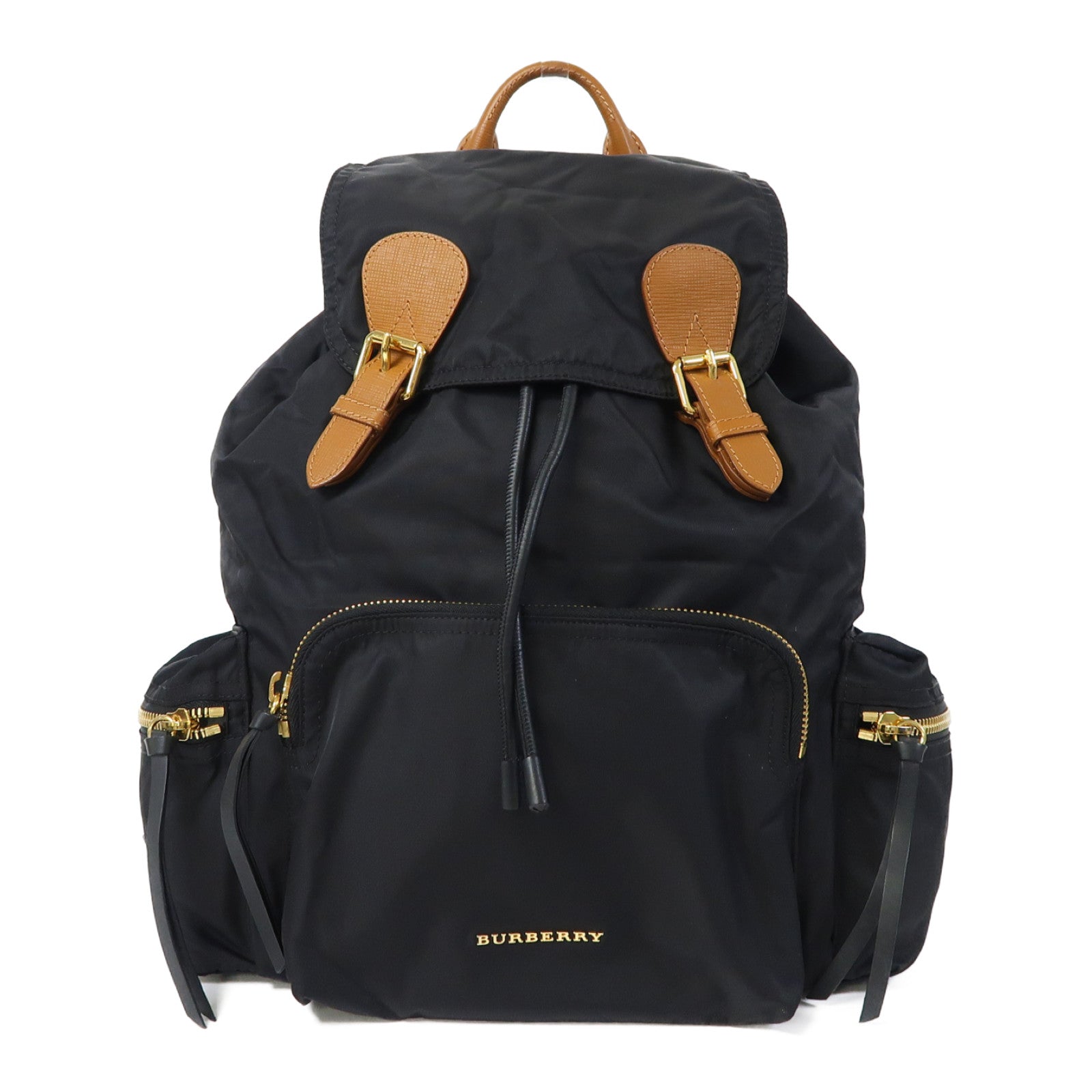 BURBERRY 尼龍Backpack金扣背包黑色