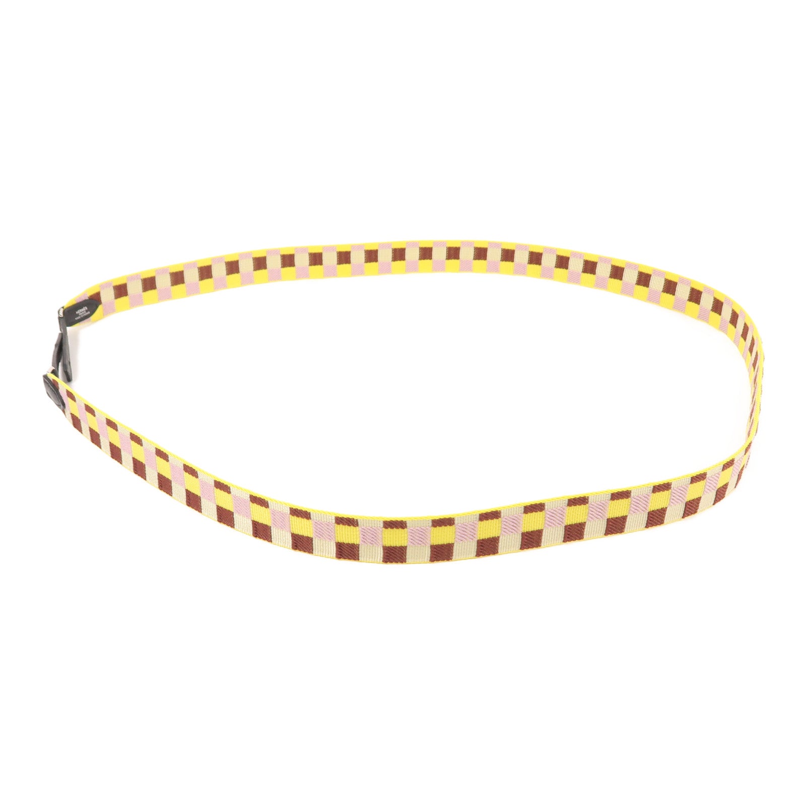 HERMES 帆布Shoulder Strap銀扣肩背帶