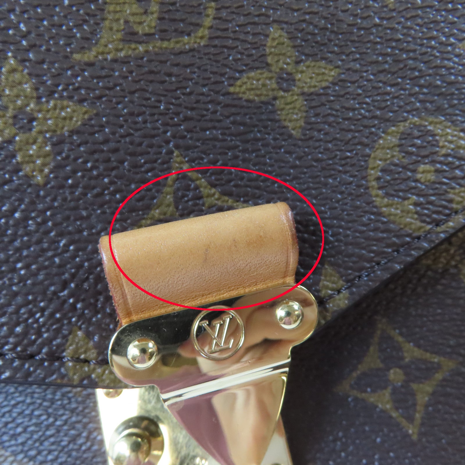 LOUIS VUITTON Monogram Pochette Metis金扣手挽肩背兩用袋啡色