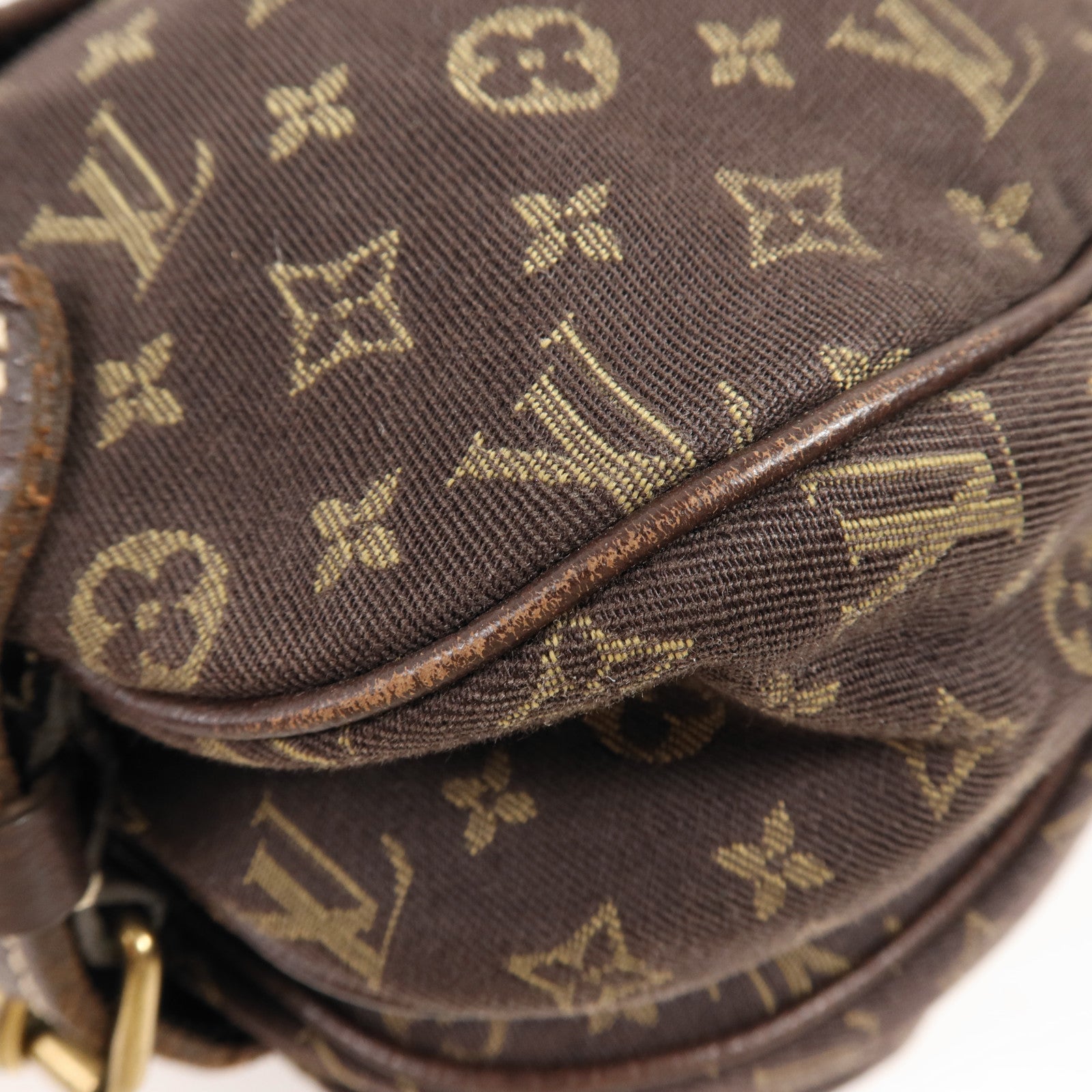 LOUIS VUITTON Monogram Mini Lin Saumur 30金扣肩背袋