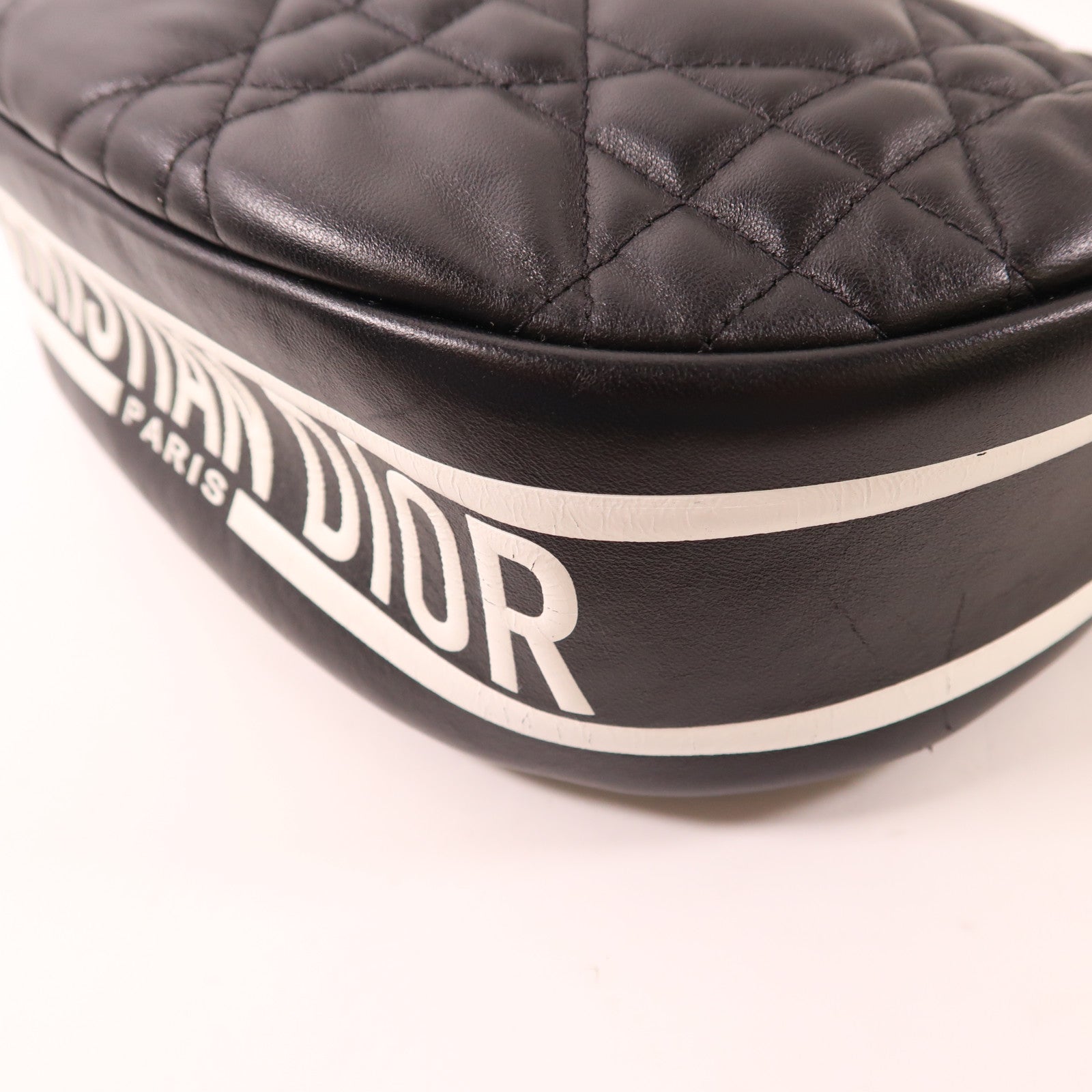 Dior 牛皮皮革Hobo Bag銀扣手挽肩背兩用袋