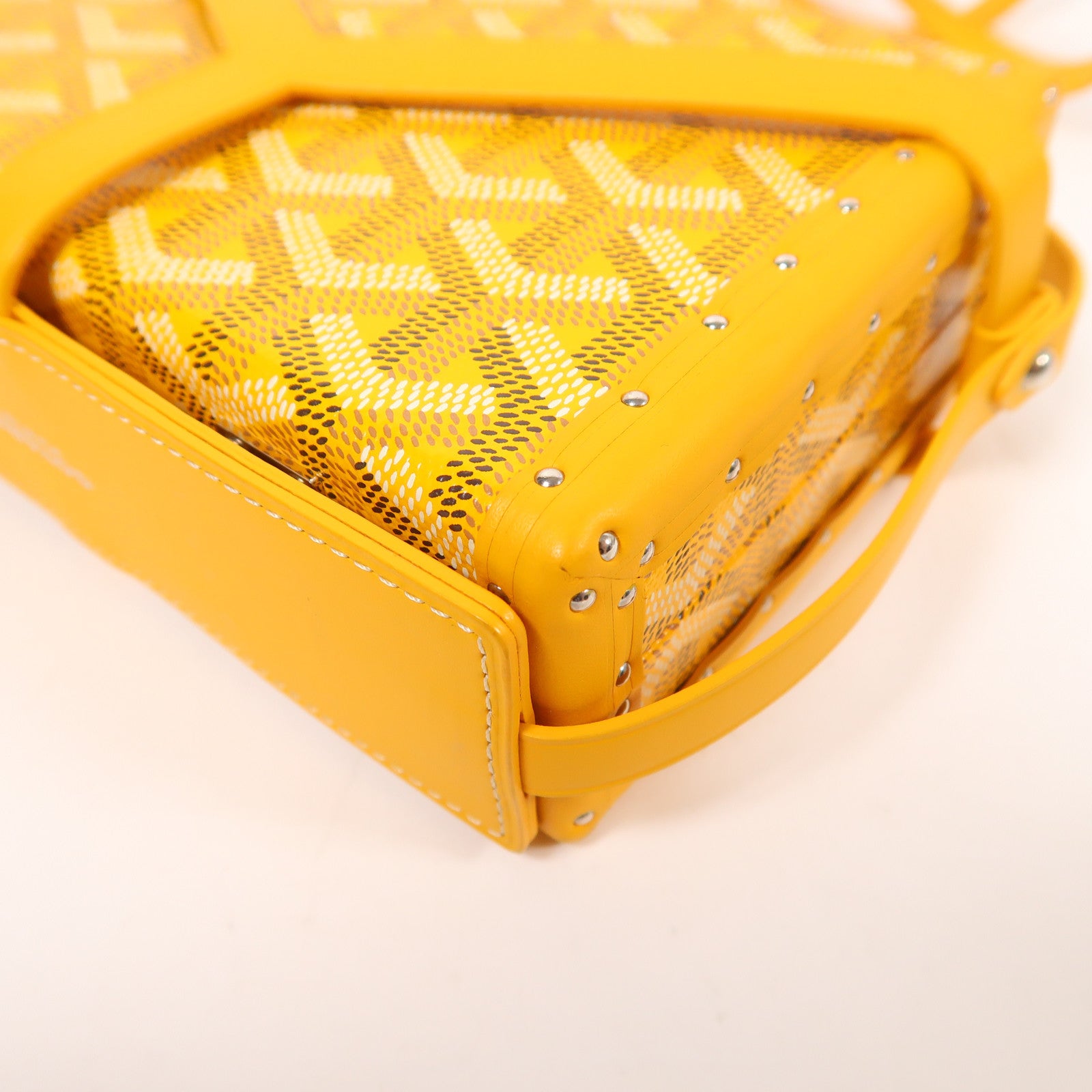 GOYARD 【激減優惠】塗層帆布Minaudiere Trunk Bag銀扣肩背袋