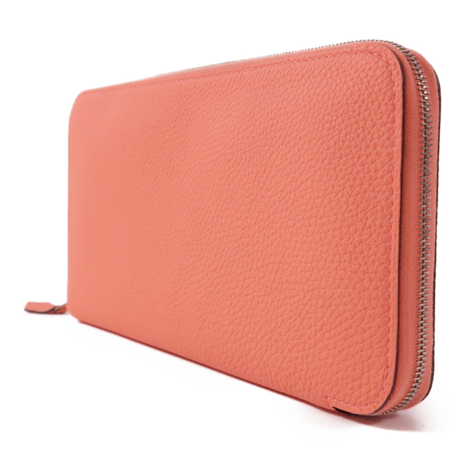 HERMES Togo皮革Azap銀扣長錢包