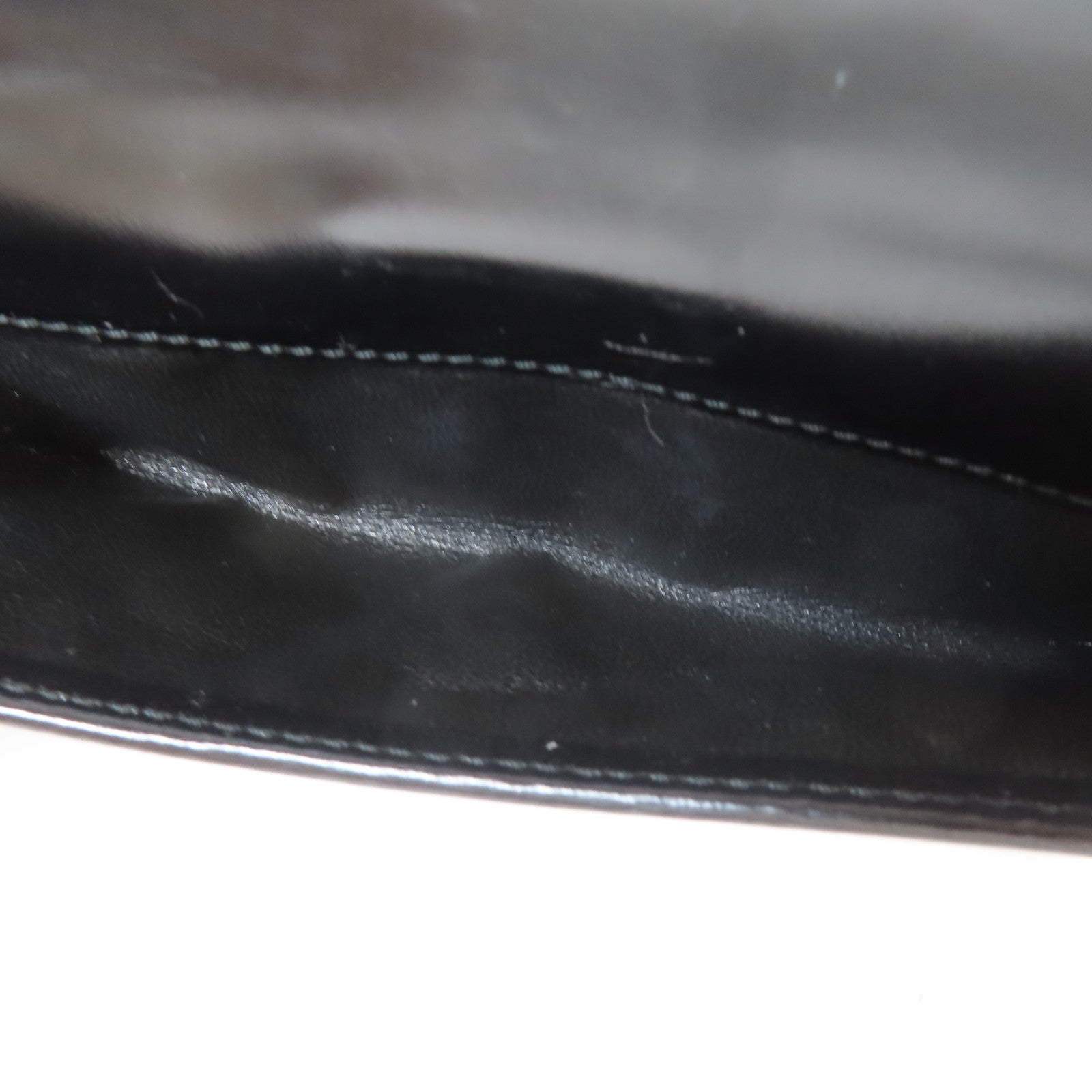 GUCCI 塗層帆布Long Bifold Wallet銀扣長錢包黑色