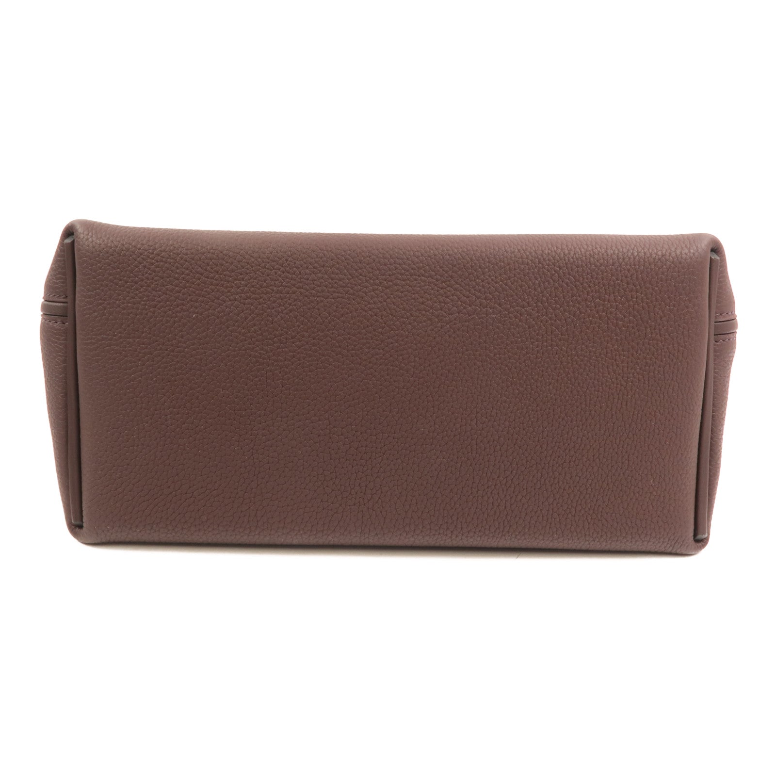HERMES Evercolor皮革24/24 29cm銀扣手挽肩背兩用袋Rouge Sellier