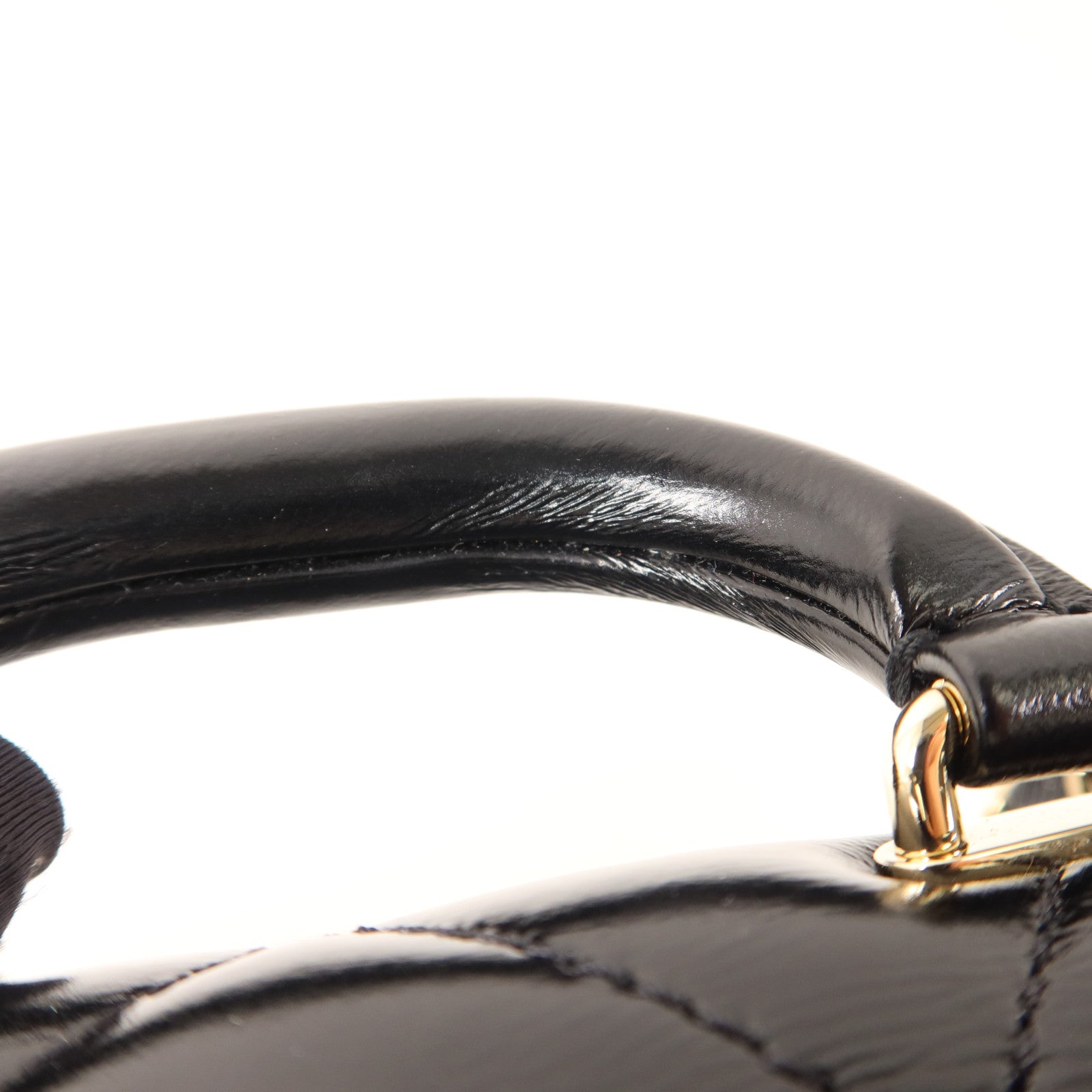 CHANEL 牛皮皮革Mini Flap With Handle金扣鏈帶手挽肩背兩用袋