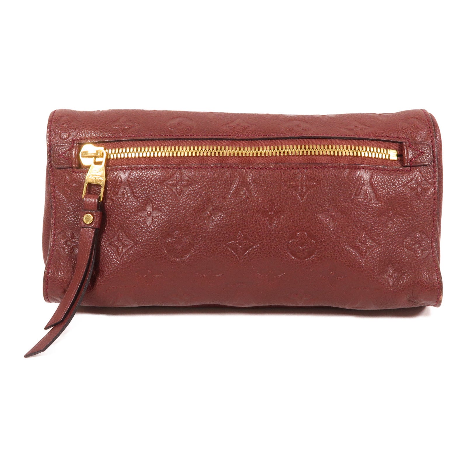 LOUIS VUITTON Monogram Empreinte Petillante Clutch金扣手拿包紅色