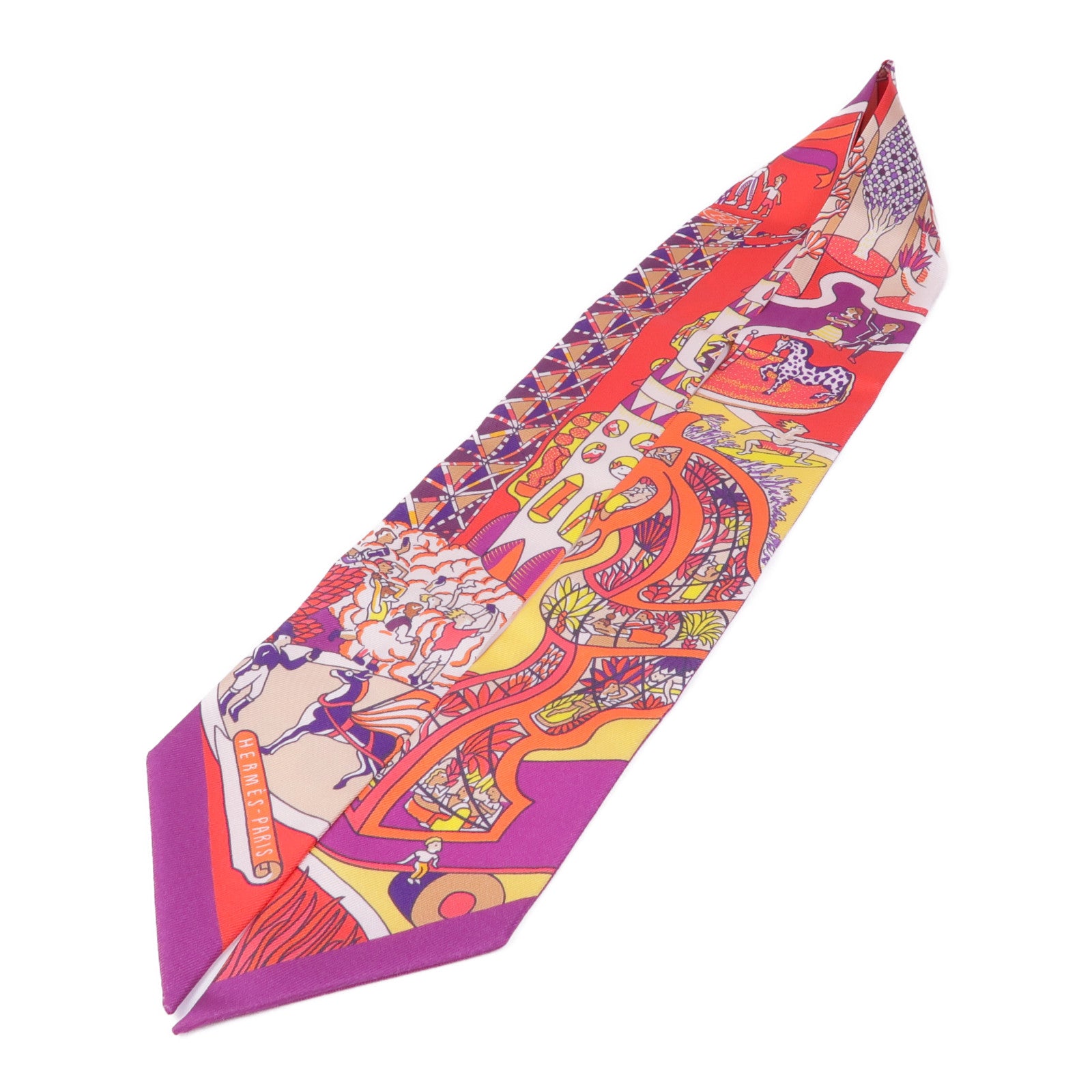 HERMES 絲質Twilly絲巾