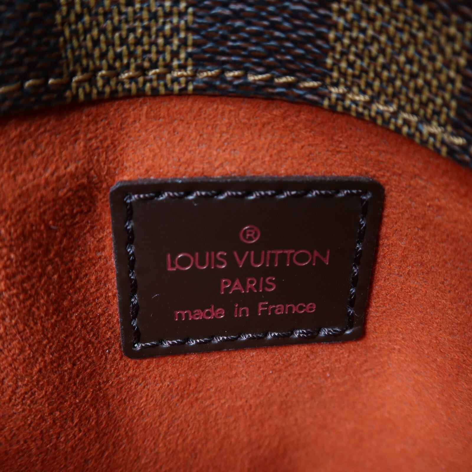 LOUIS VUITTON Damier Aubagne金扣肩背袋