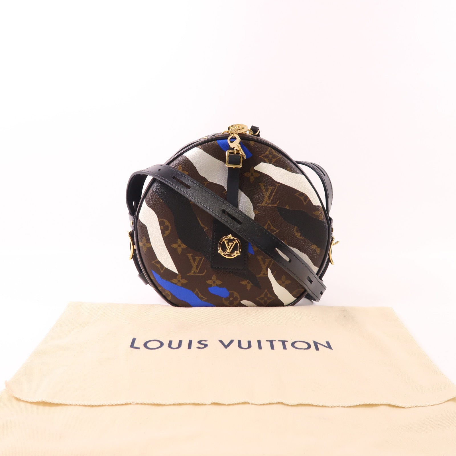 LOUIS VUITTON LV GHW Boite Chapeau Souple MM Shoulder Bag M45095 Monogram Brown