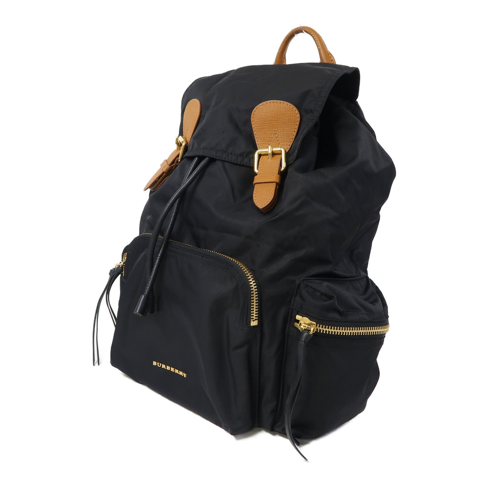 BURBERRY 尼龍Backpack金扣背包黑色