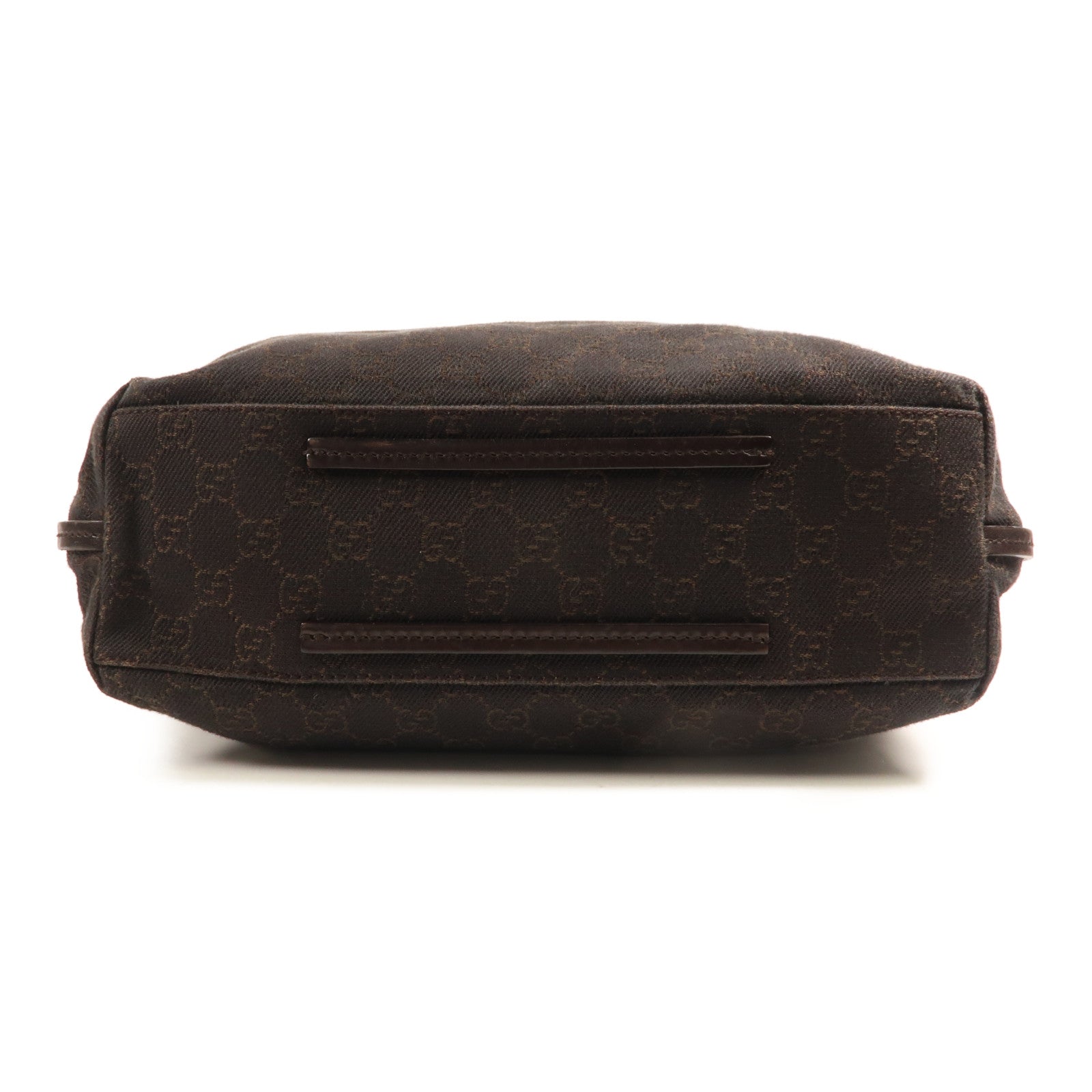 GUCCI GG Tote Bag Shoulder Bag 101841 Canvas Brown