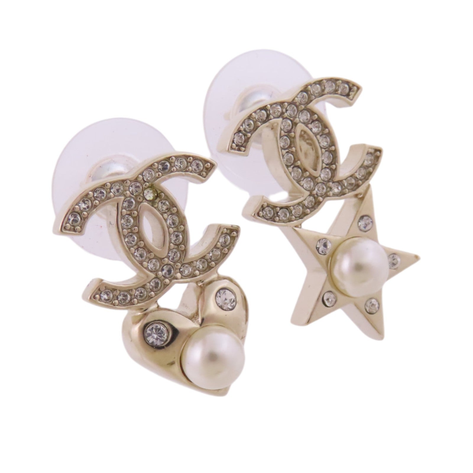 CHANEL 金屬/仿珍珠/水鑽Earrings耳環