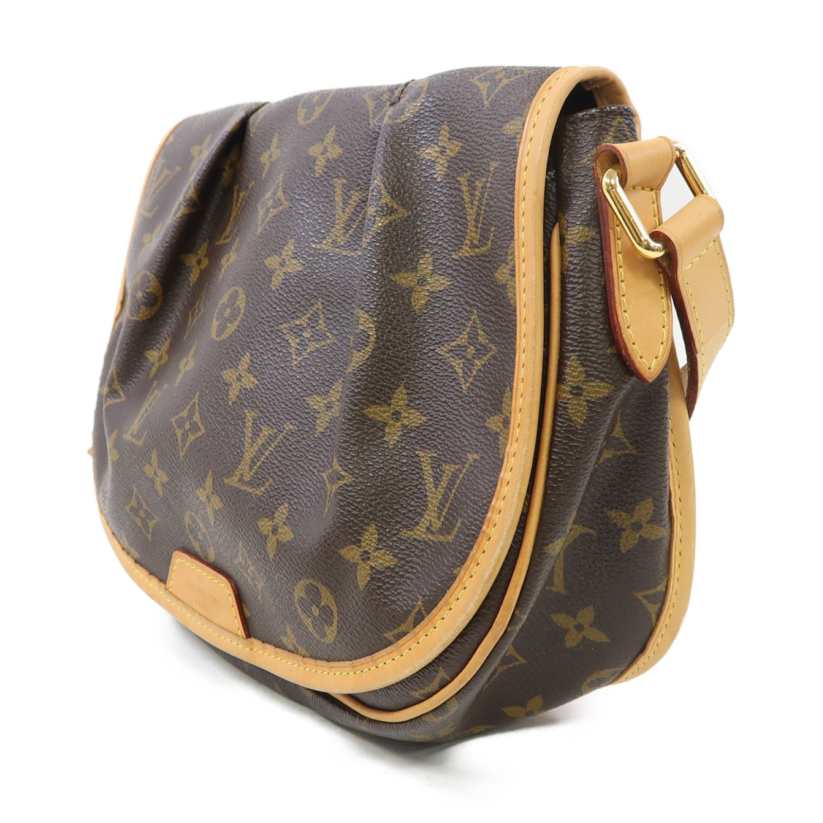 LOUIS VUITTON Monogram Menilmontant PM金扣肩背袋啡色