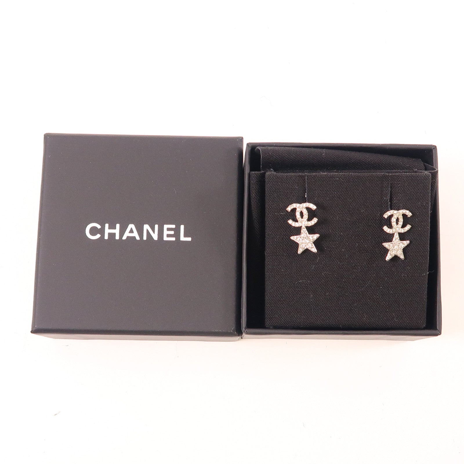 CHANEL 金屬Earrings耳環銀色
