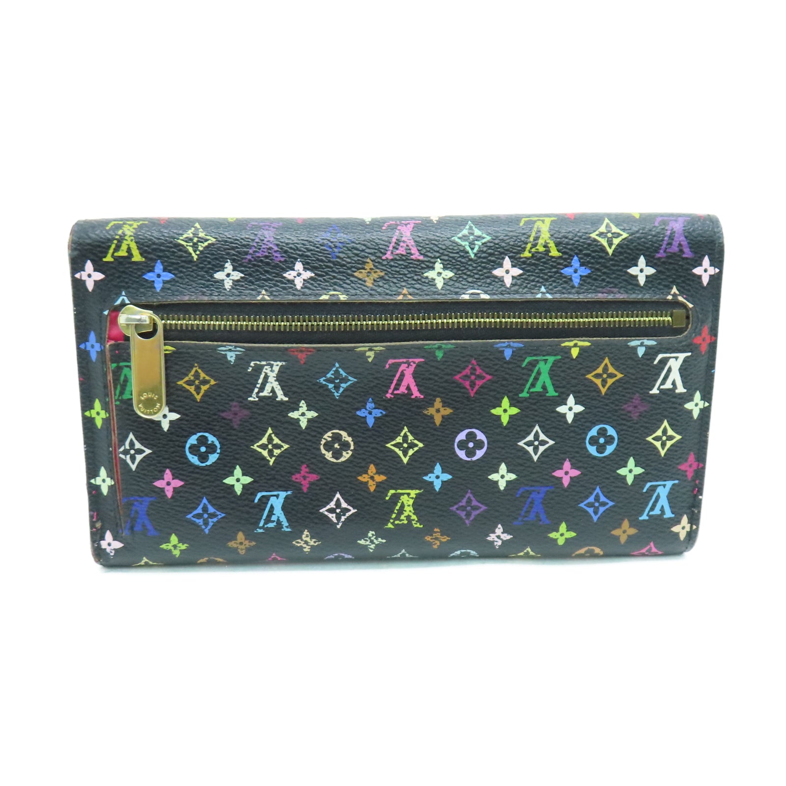 LOUIS VUITTON Multicolore Wallet金扣长钱包黑色