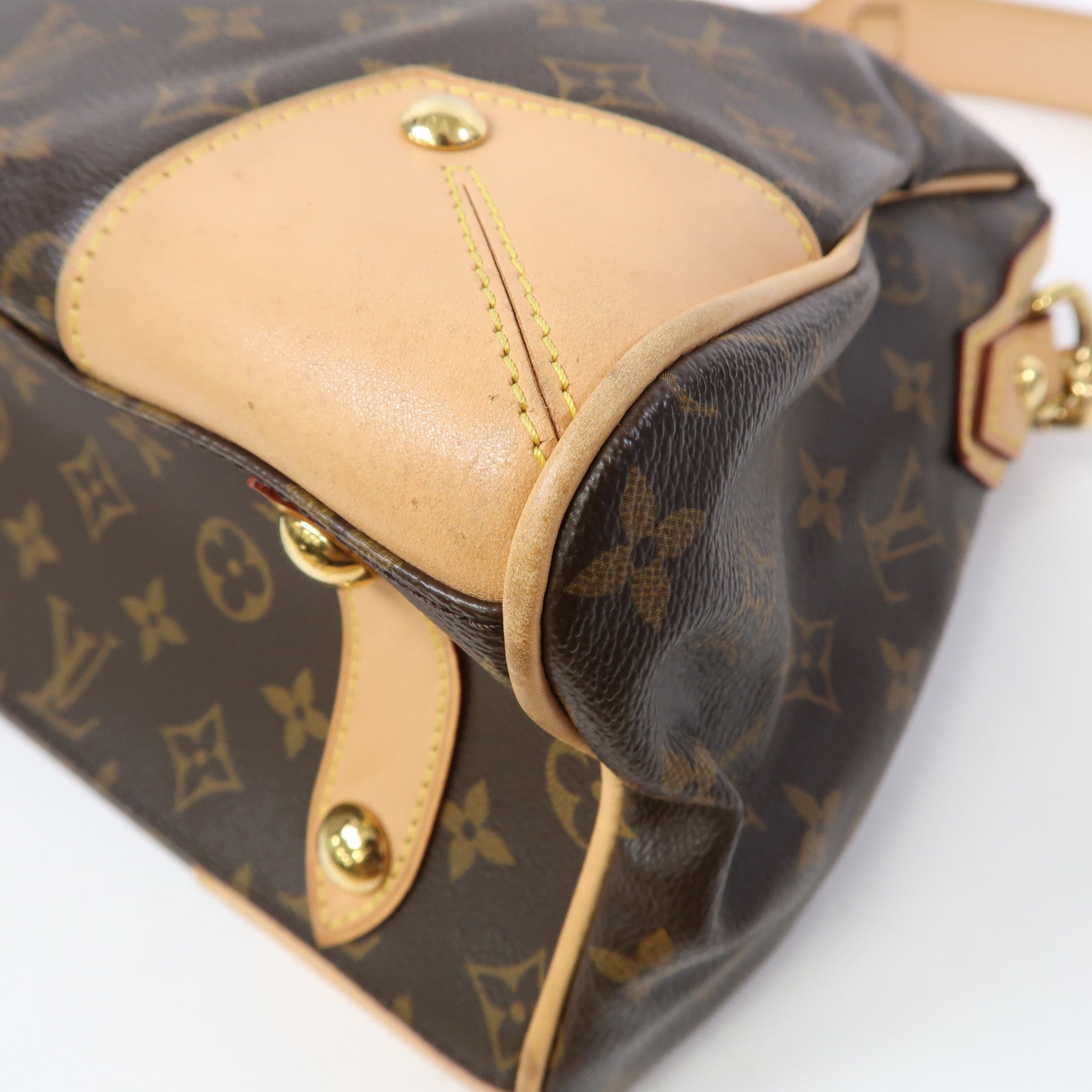 LOUIS VUITTON Monogram Retiro PM金扣手挽肩背兩用袋啡色