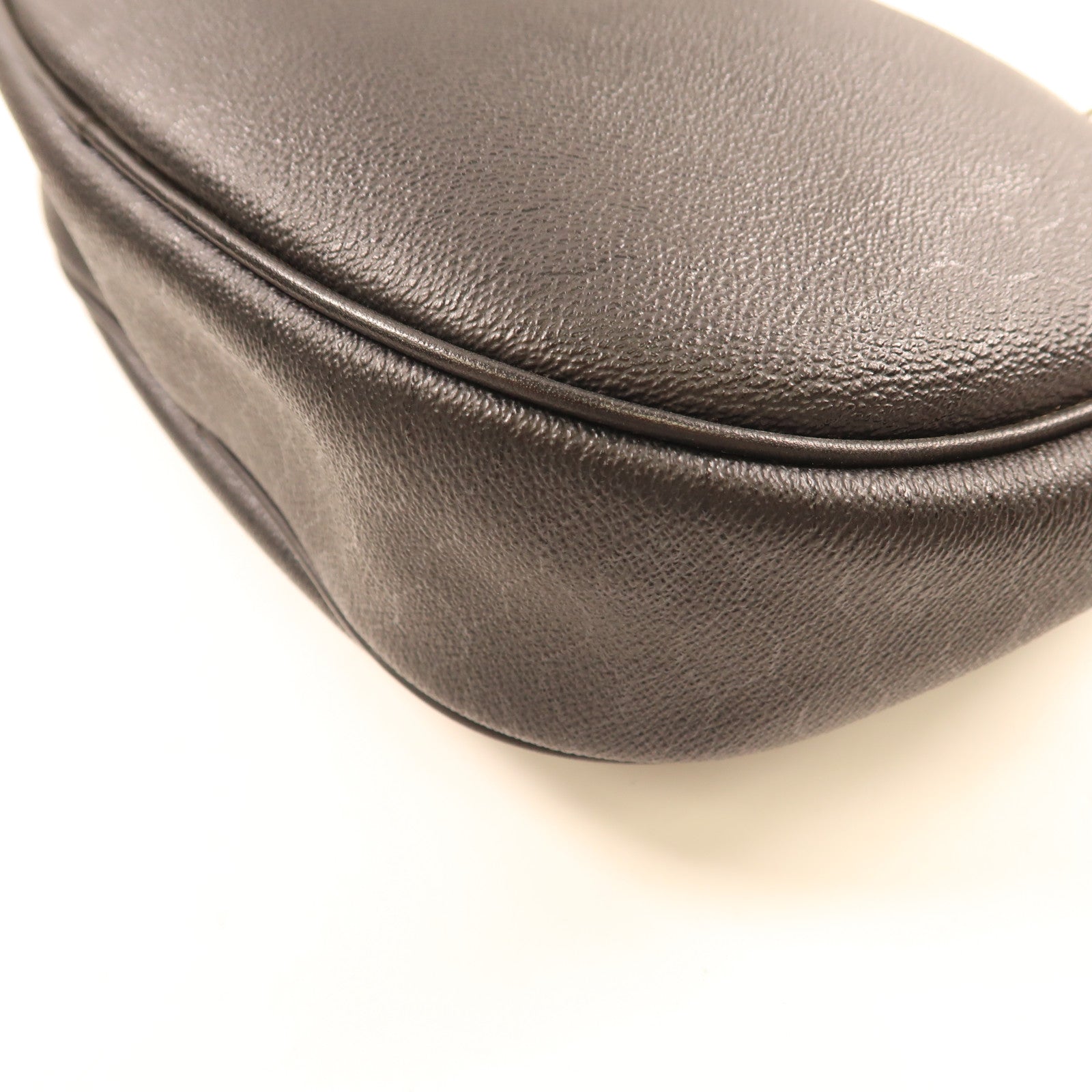 Dior GHW Vintage Shoulder Bag Calfskin Leather Black
