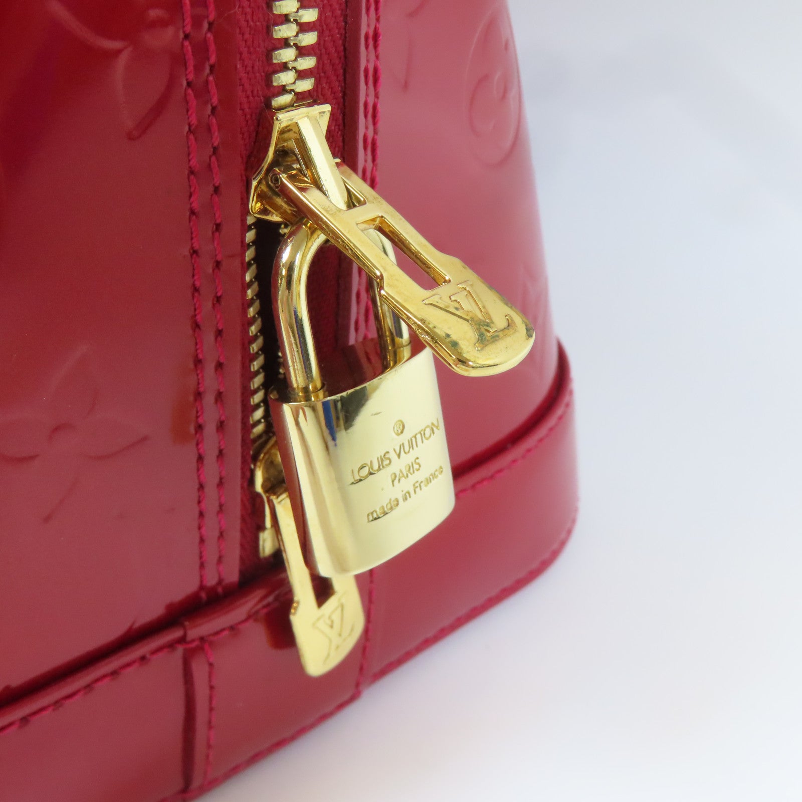 LOUIS VUITTON 【激減優惠】Venis Alma GM金扣手挽袋紅色