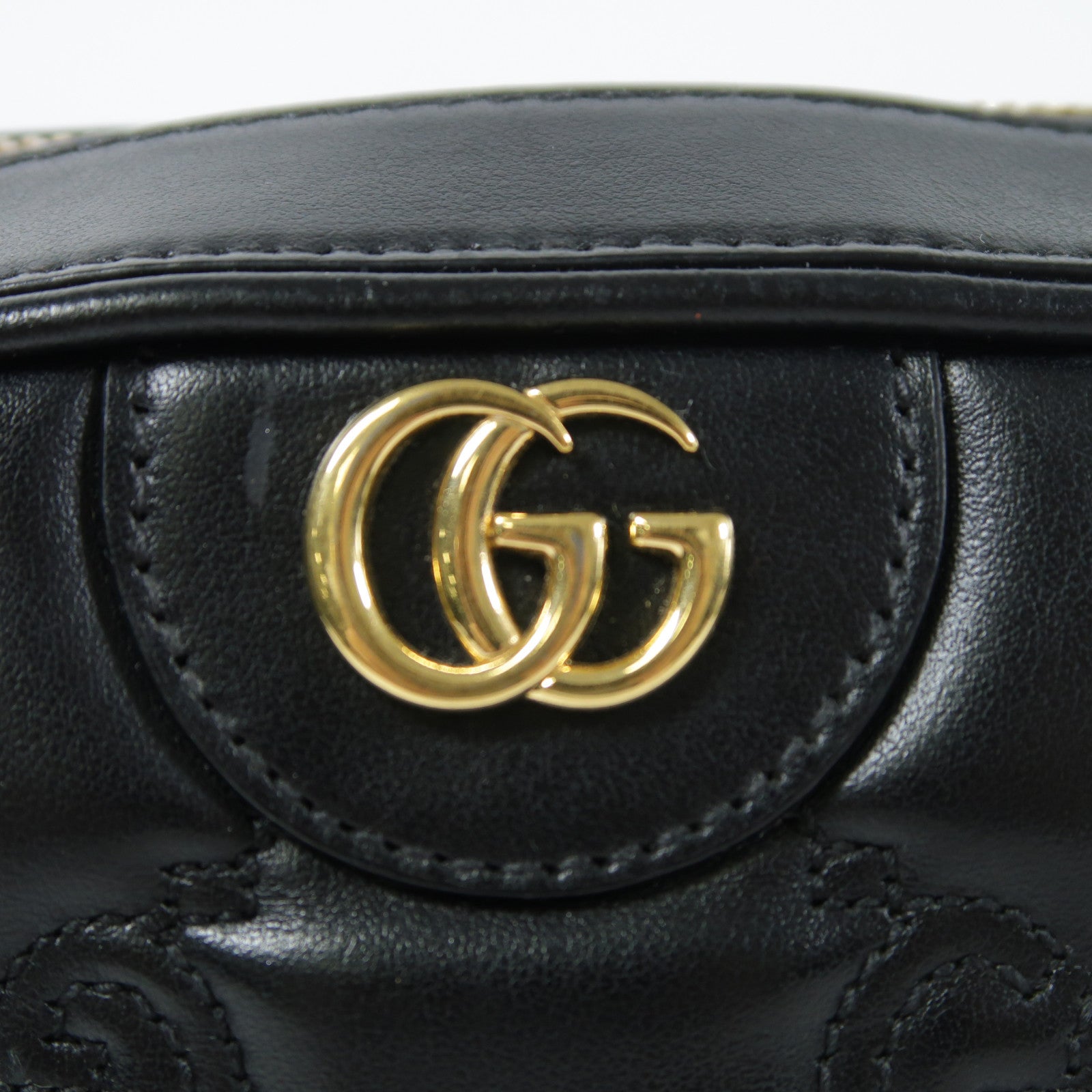 GUCCI 牛皮皮革GG Matelasse Small金扣肩背袋