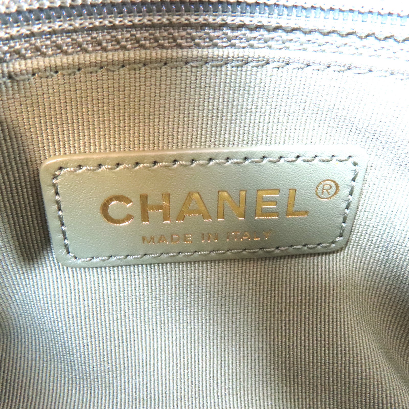CHANEL 【激減優惠】菱格牛皮皮革21B Flap Bag金扣鏈帶手挽肩背兩用袋綠色