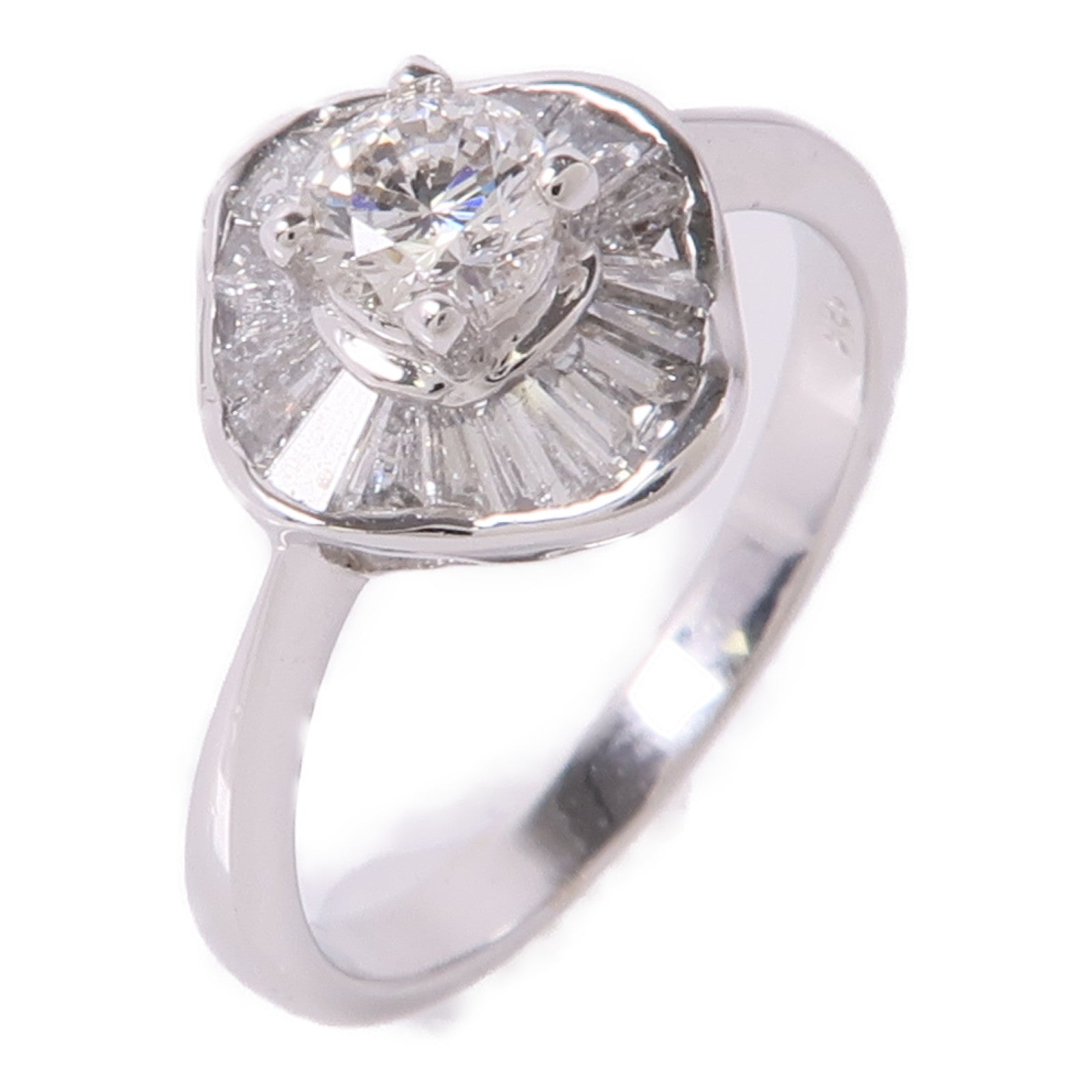 JEWELRY 【激減優惠】18K白金Diamond Ring鑽石戒指US#5.25