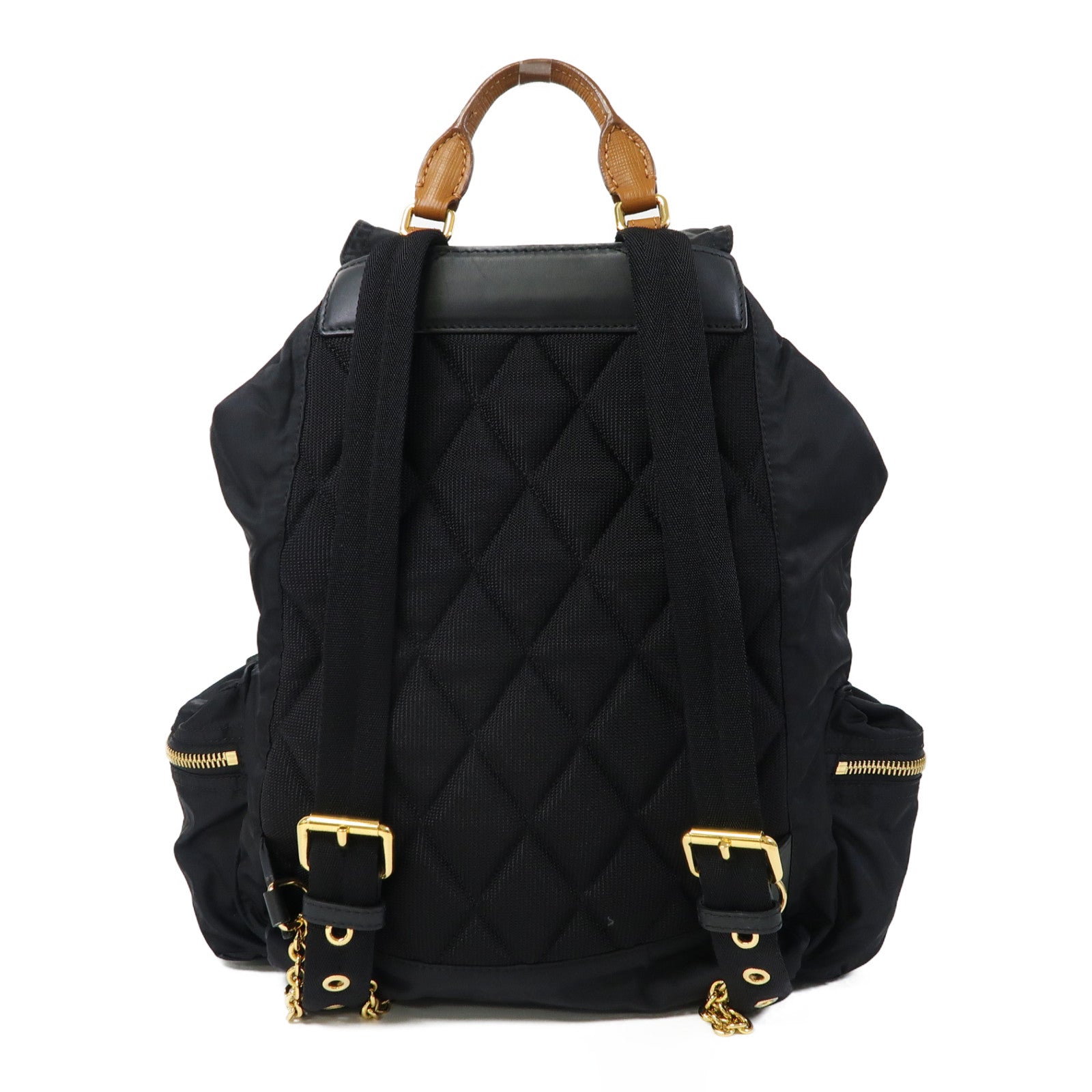 BURBERRY 尼龍Backpack金扣背包黑色