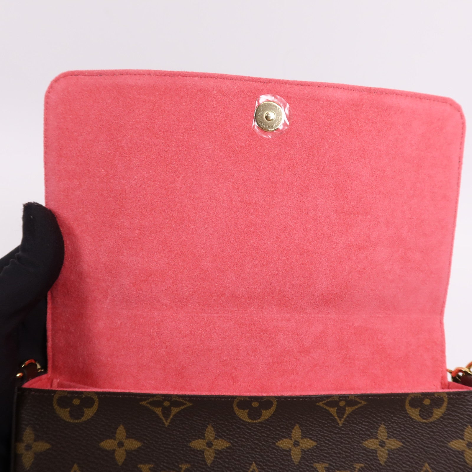 LOUIS VUITTON Monogram Felicie Pochette金扣鏈帶肩背袋