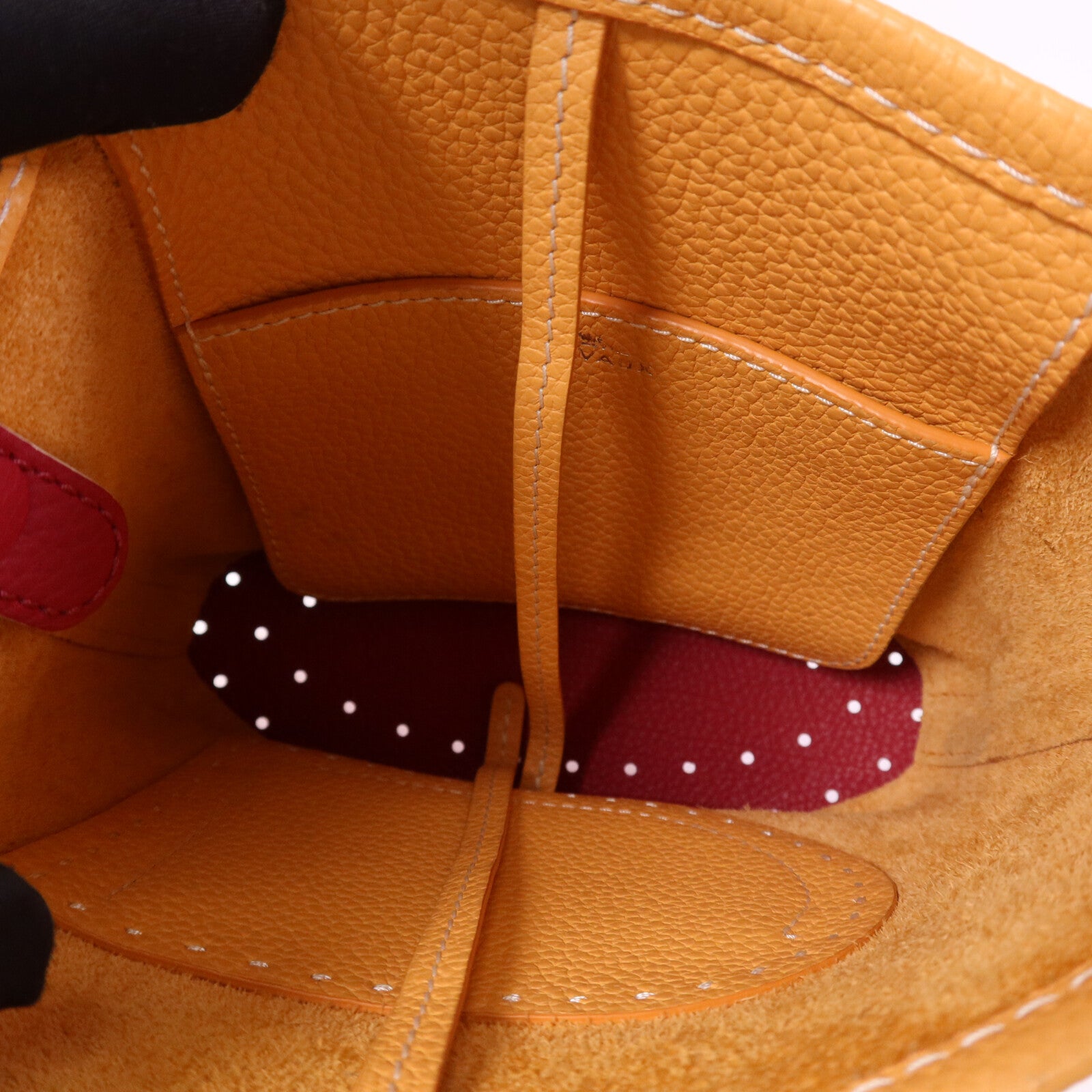 Delvaux 【激減優惠】Taurillon Soft Pin Mini Bucket手挽袋