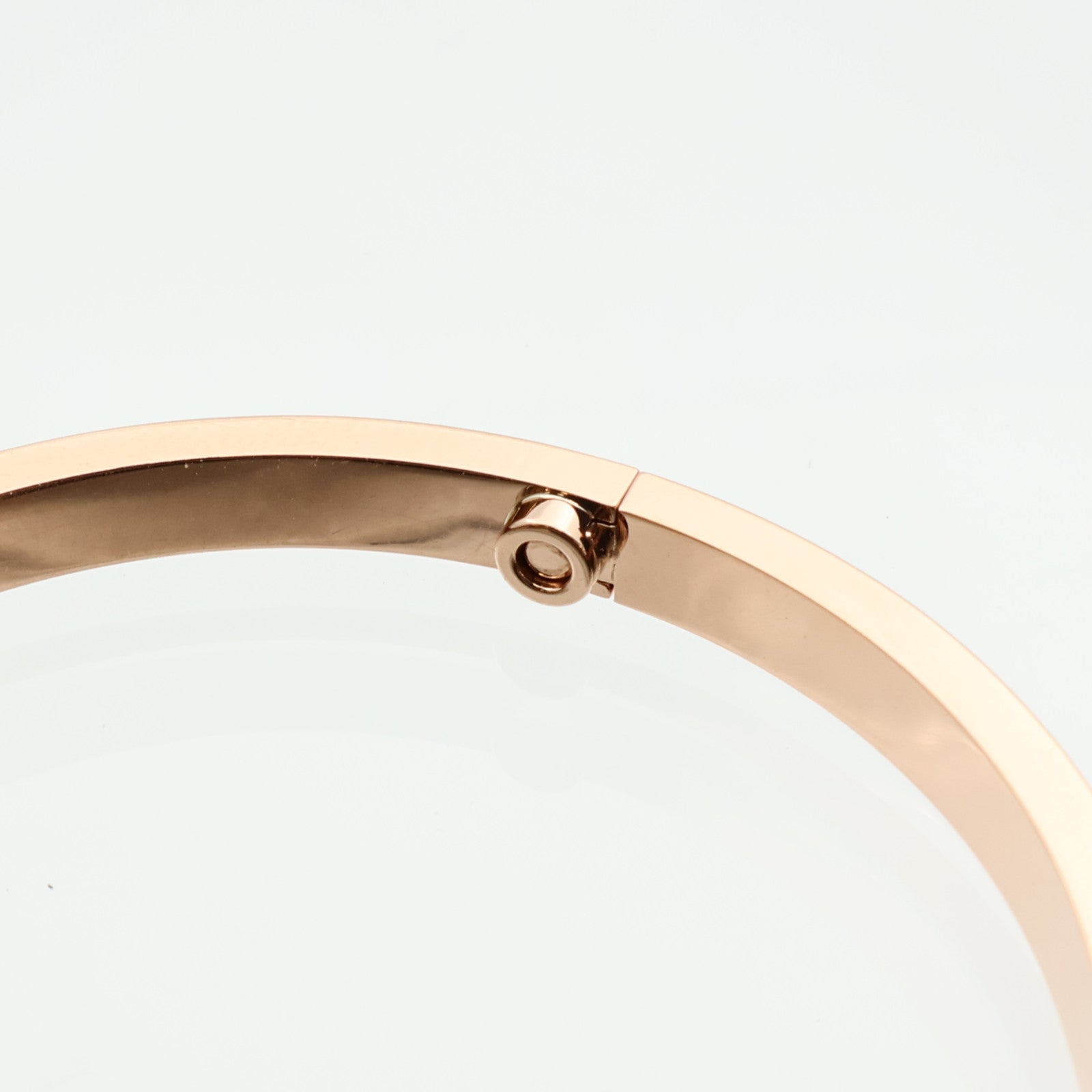 CARTIER 18K玫瑰金Love Bangle SM Paved鑽石手鐲Cartier#16