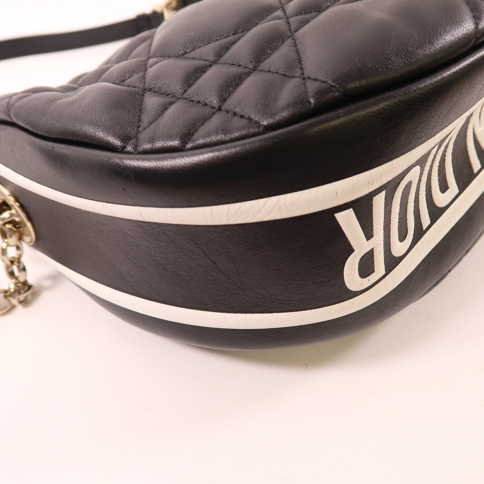 Dior 牛皮皮革Hobo Bag銀扣手挽肩背兩用袋