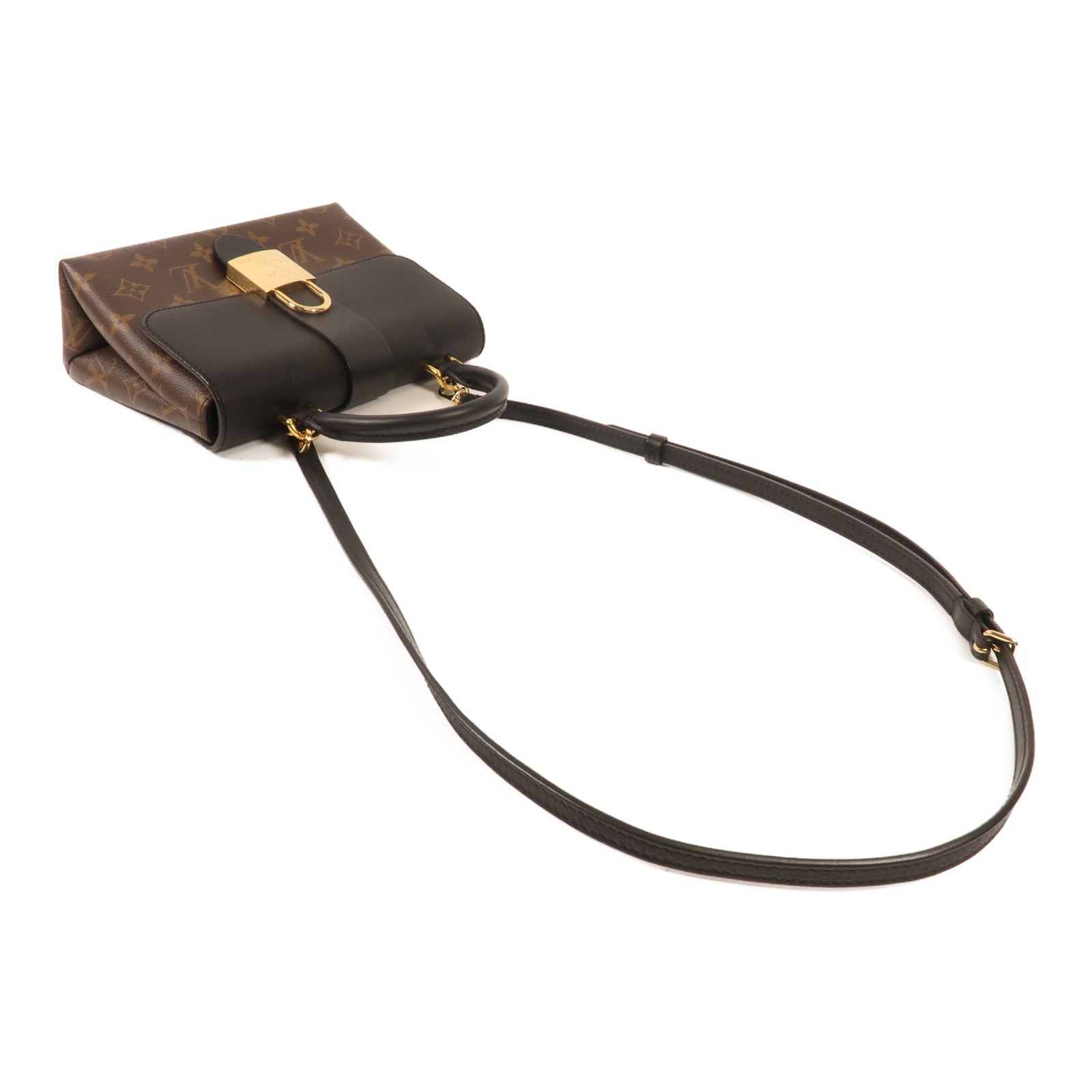 LOUIS VUITTON Monogram Locky BB金扣手挽肩背兩用袋