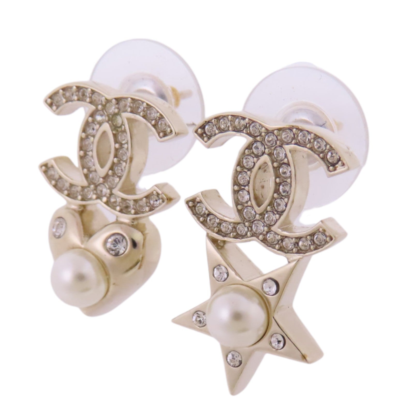 CHANEL 金屬/仿珍珠/水鑽Earrings耳環