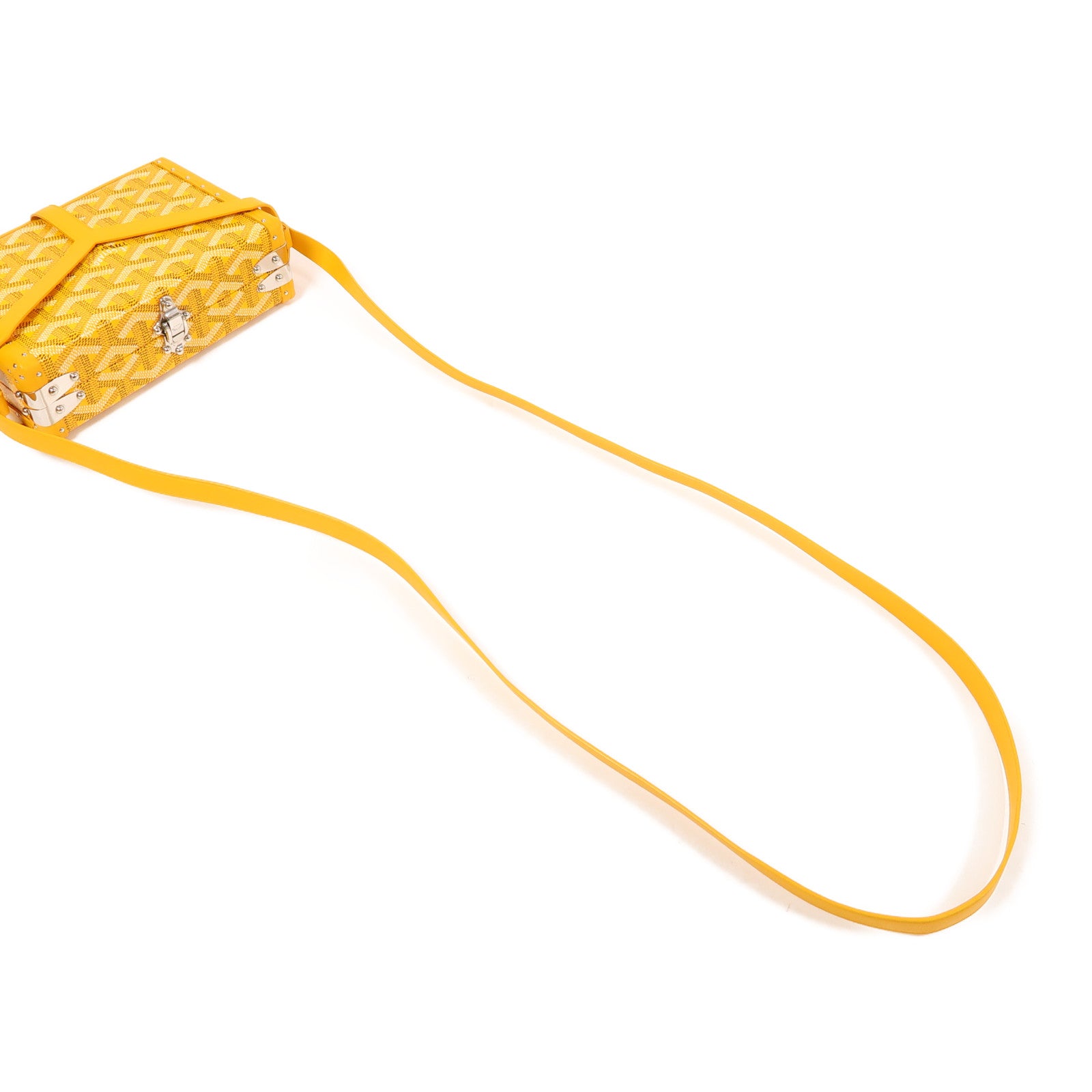 GOYARD 塗層帆布Minaudiere Trunk Bag銀扣肩背袋