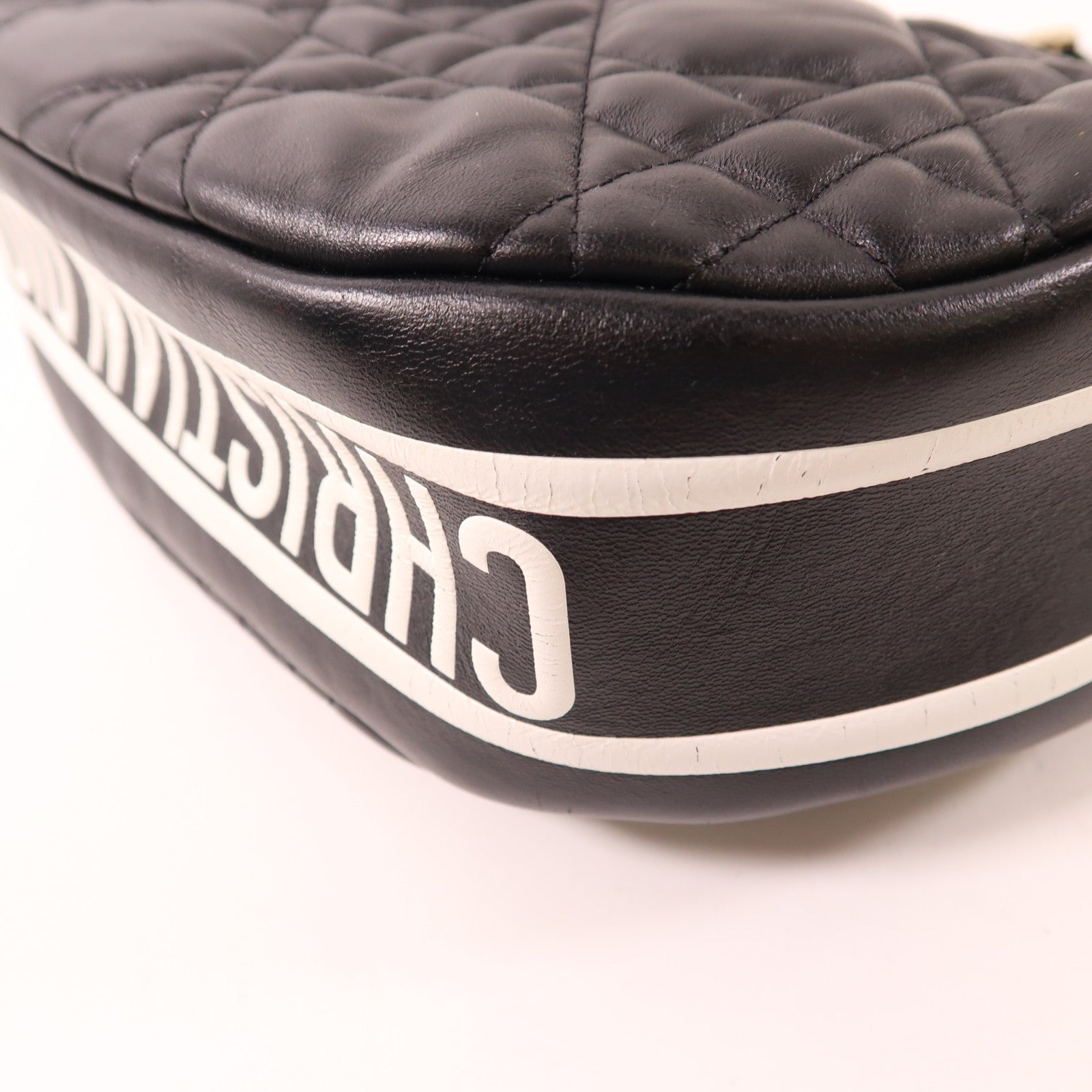 Dior 牛皮皮革Hobo Bag銀扣手挽肩背兩用袋
