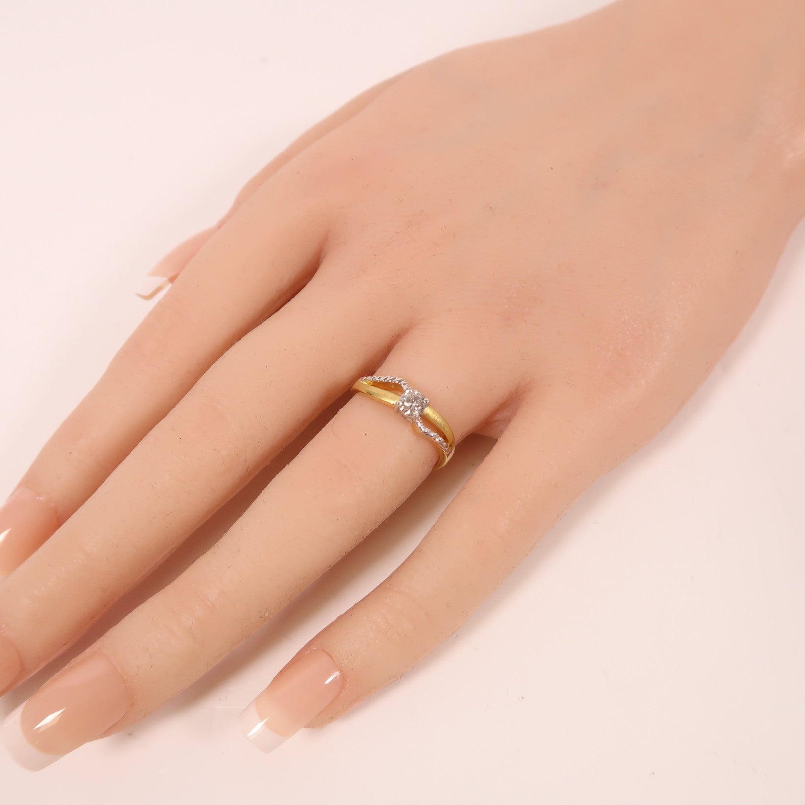 JEWELRY 【激減優惠】18K金Diamond3.2g 0.25ct鑽石戒指US#6.5