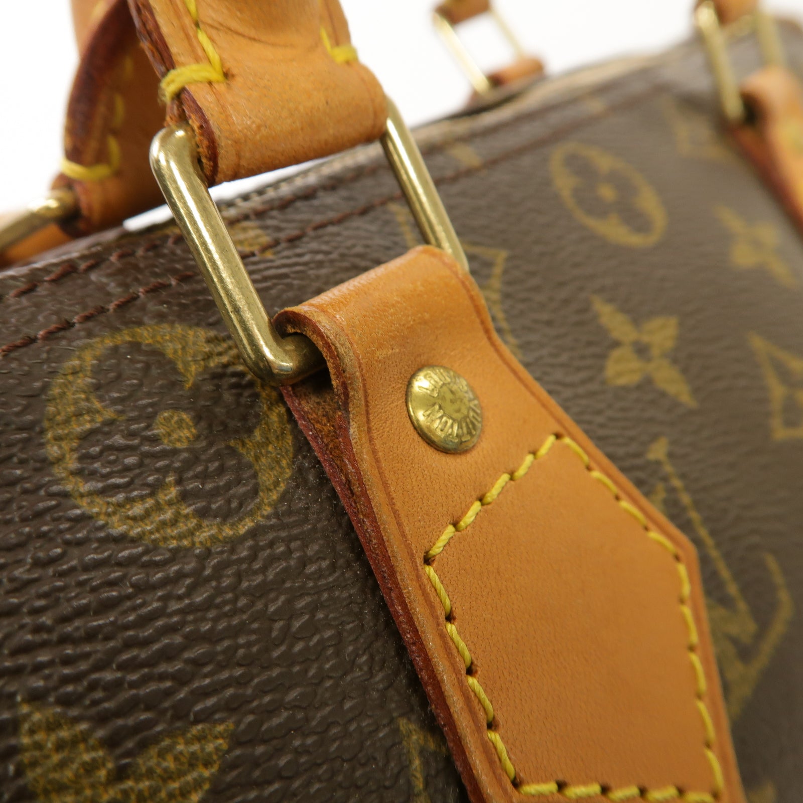LOUIS VUITTON 【激減優惠】Monogram Speedy 30金扣手挽袋啡色