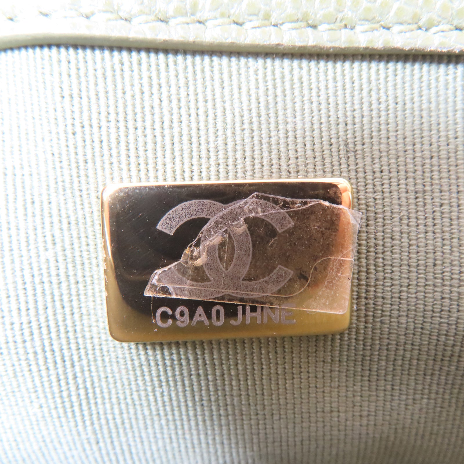 CHANEL 【激減優惠】菱格牛皮皮革21B Flap Bag金扣鏈帶手挽肩背兩用袋綠色
