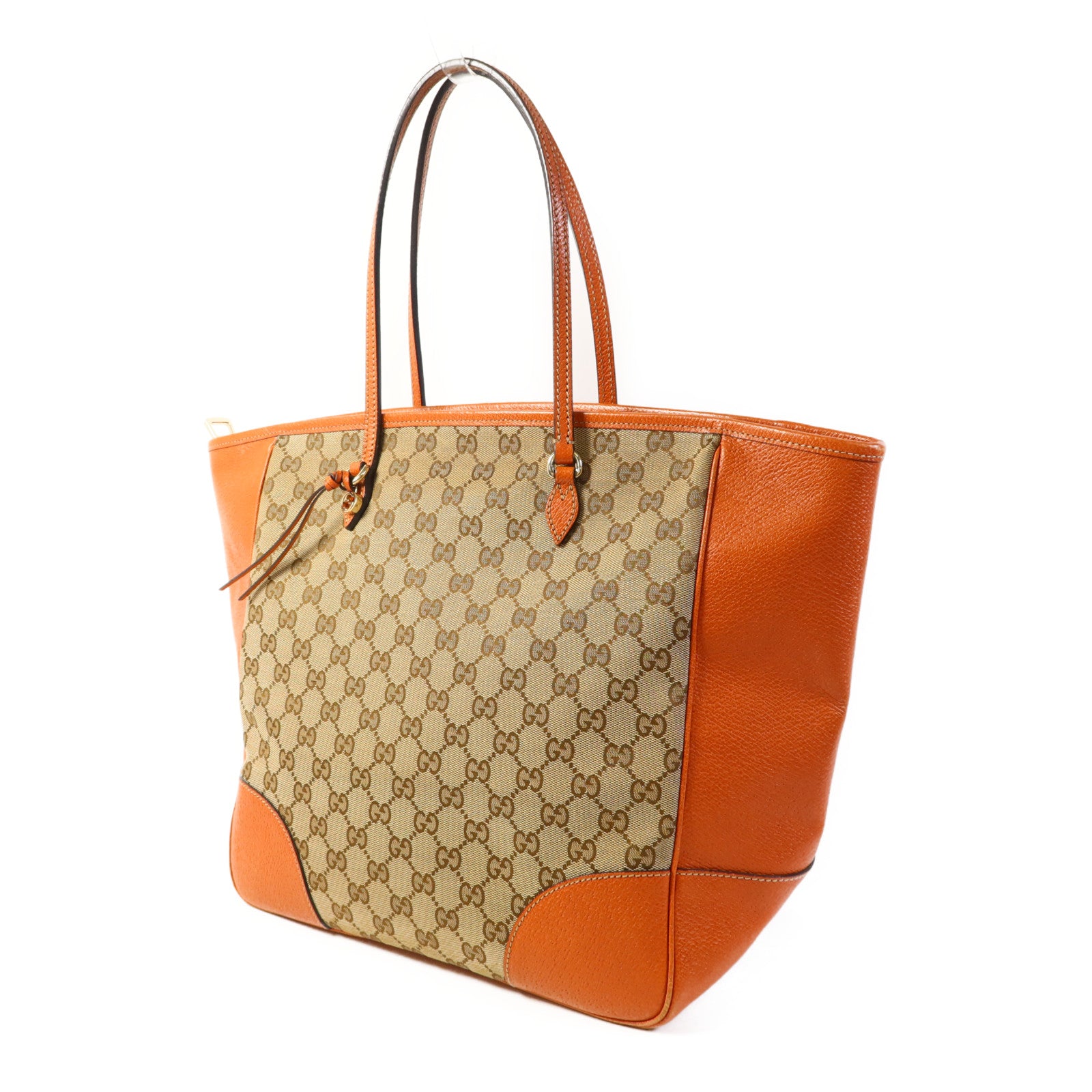 GUCCI 帆布Bree Tote Bag金扣手挽袋