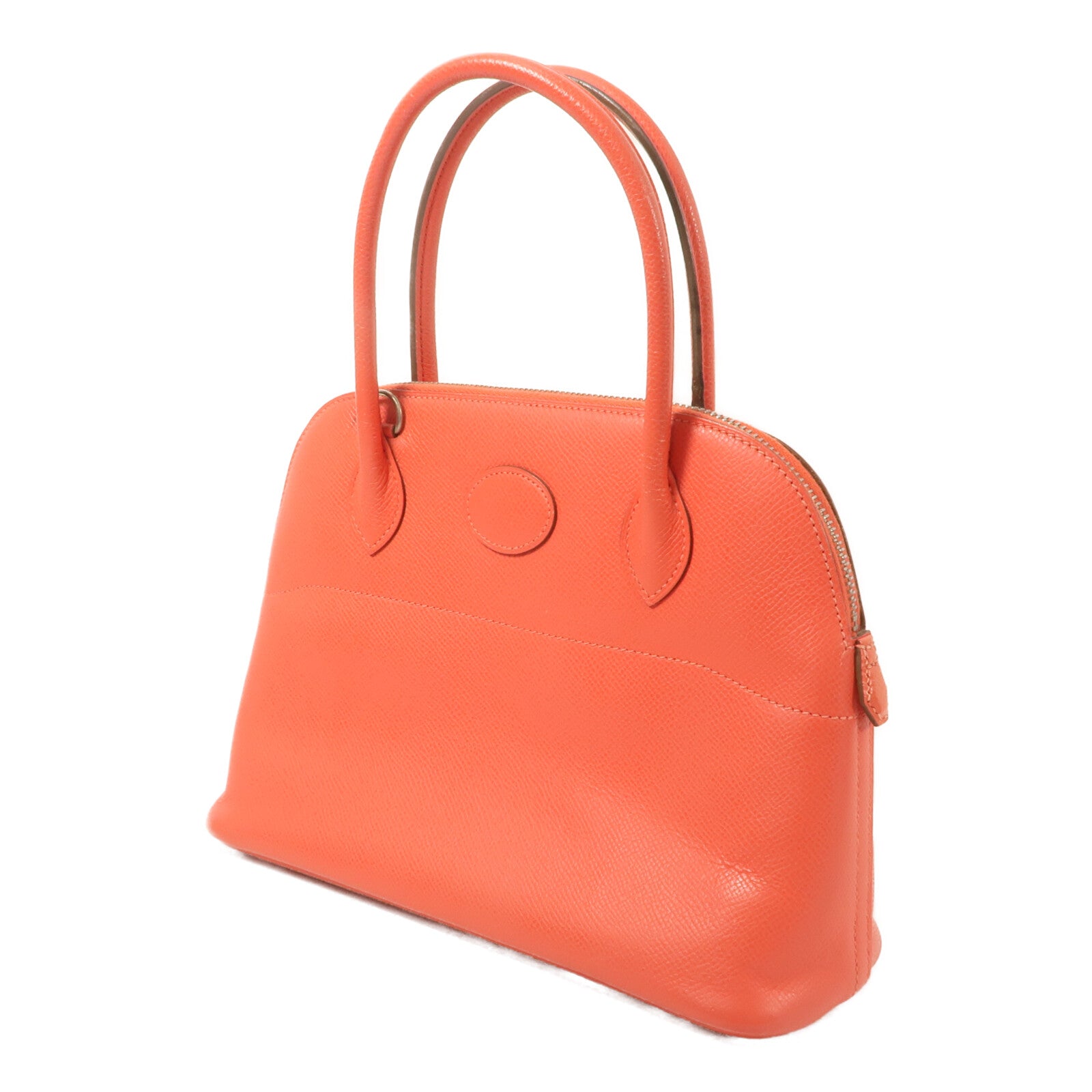 HERMES Epsom皮革Bolide 27手挽肩背兩用袋Rose Jaipur