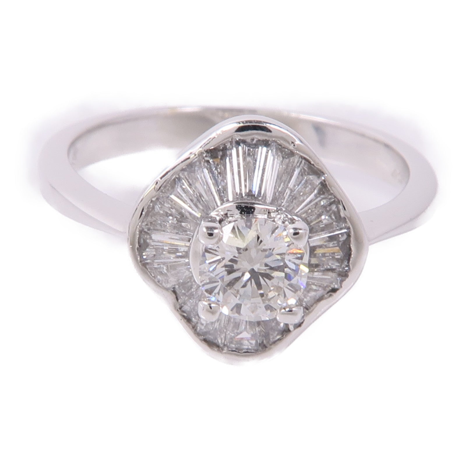 JEWELRY 【激減優惠】18K白金Diamond Ring鑽石戒指US#5.25